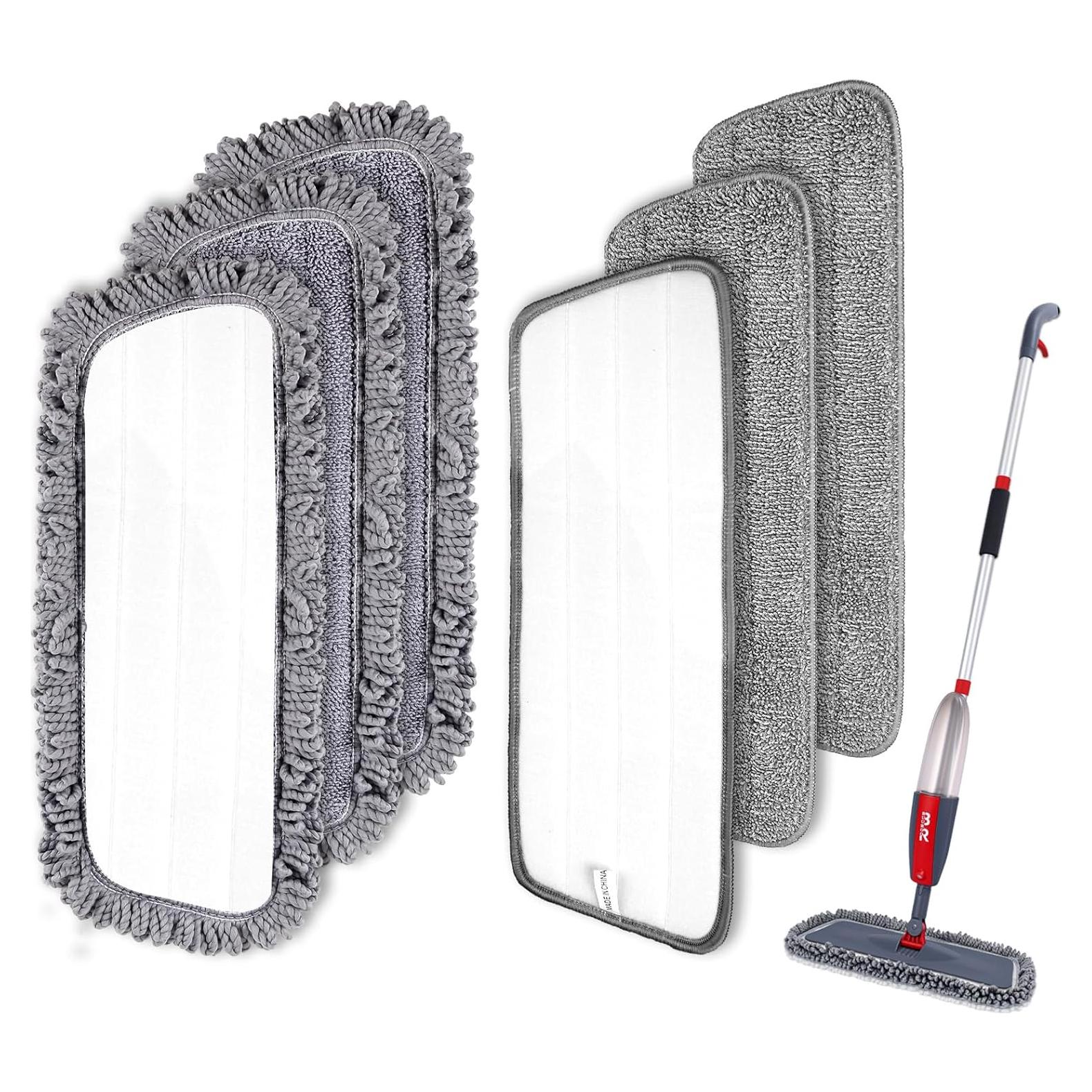 Cabezas de Reemplazo de Microfibra para Mopa Spray 6pcs BUUROOHM