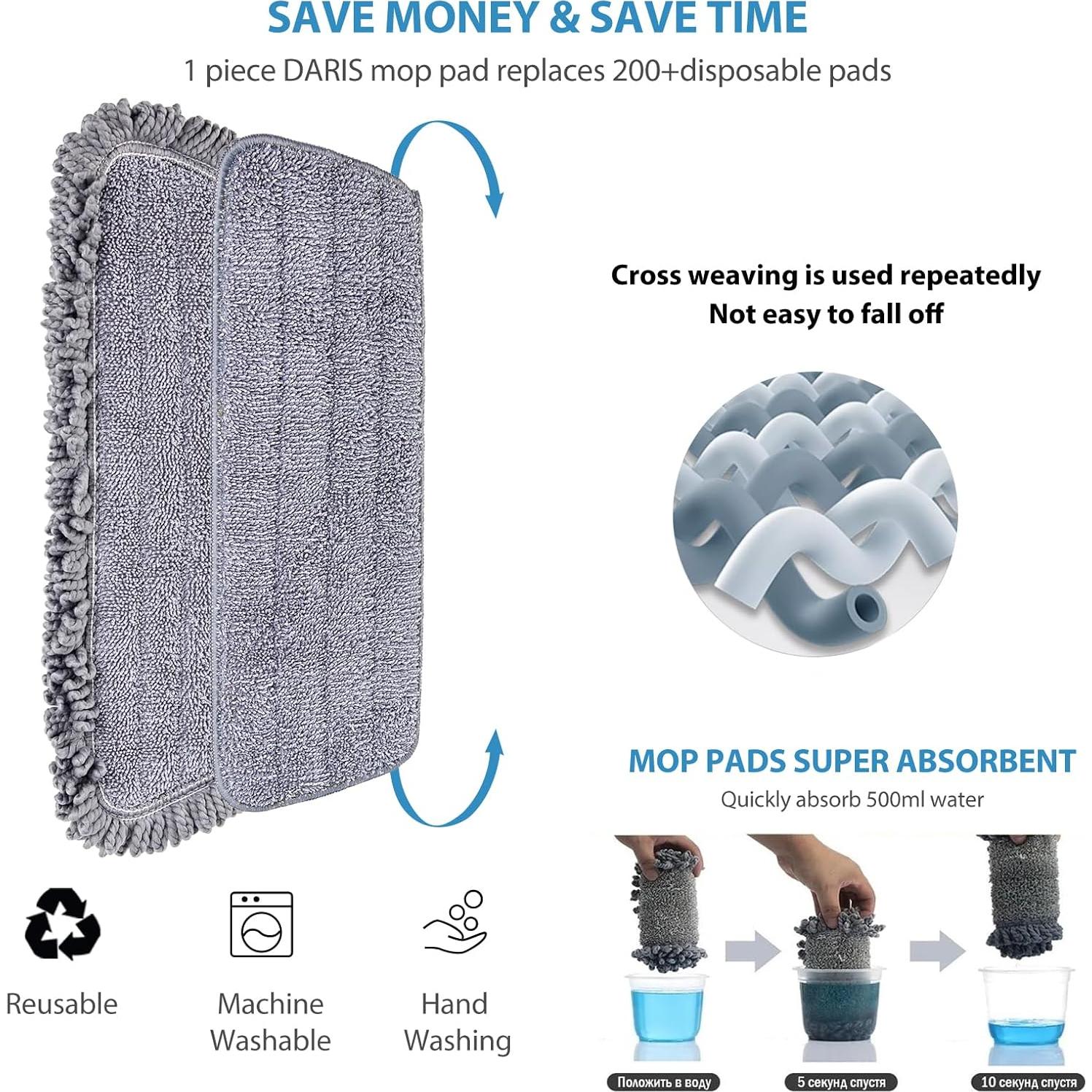 Cabezas de Reemplazo de Microfibra para Mopa Spray 6pcs BUUROOHM