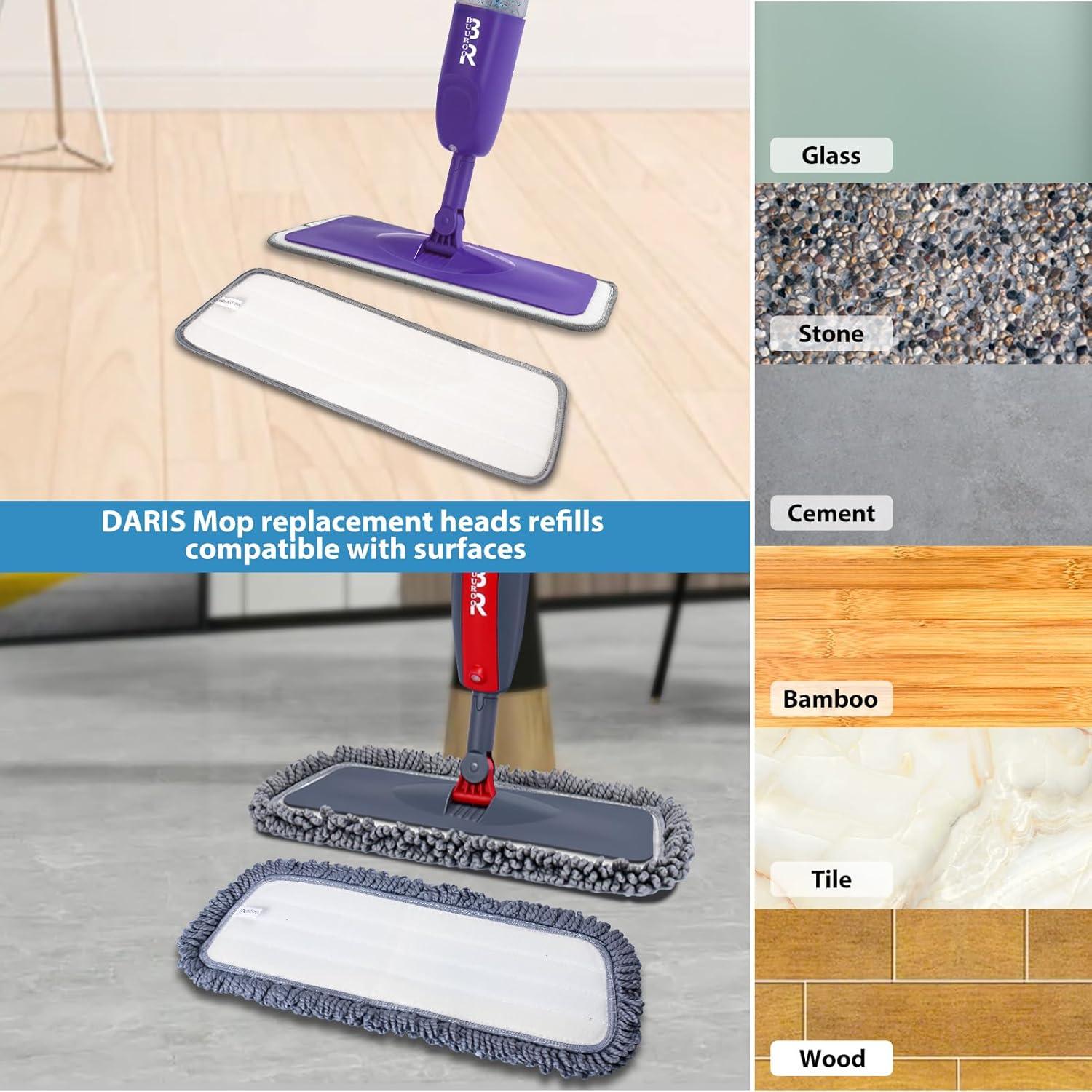 Cabezas de Reemplazo de Microfibra para Mopa Spray 6pcs BUUROOHM