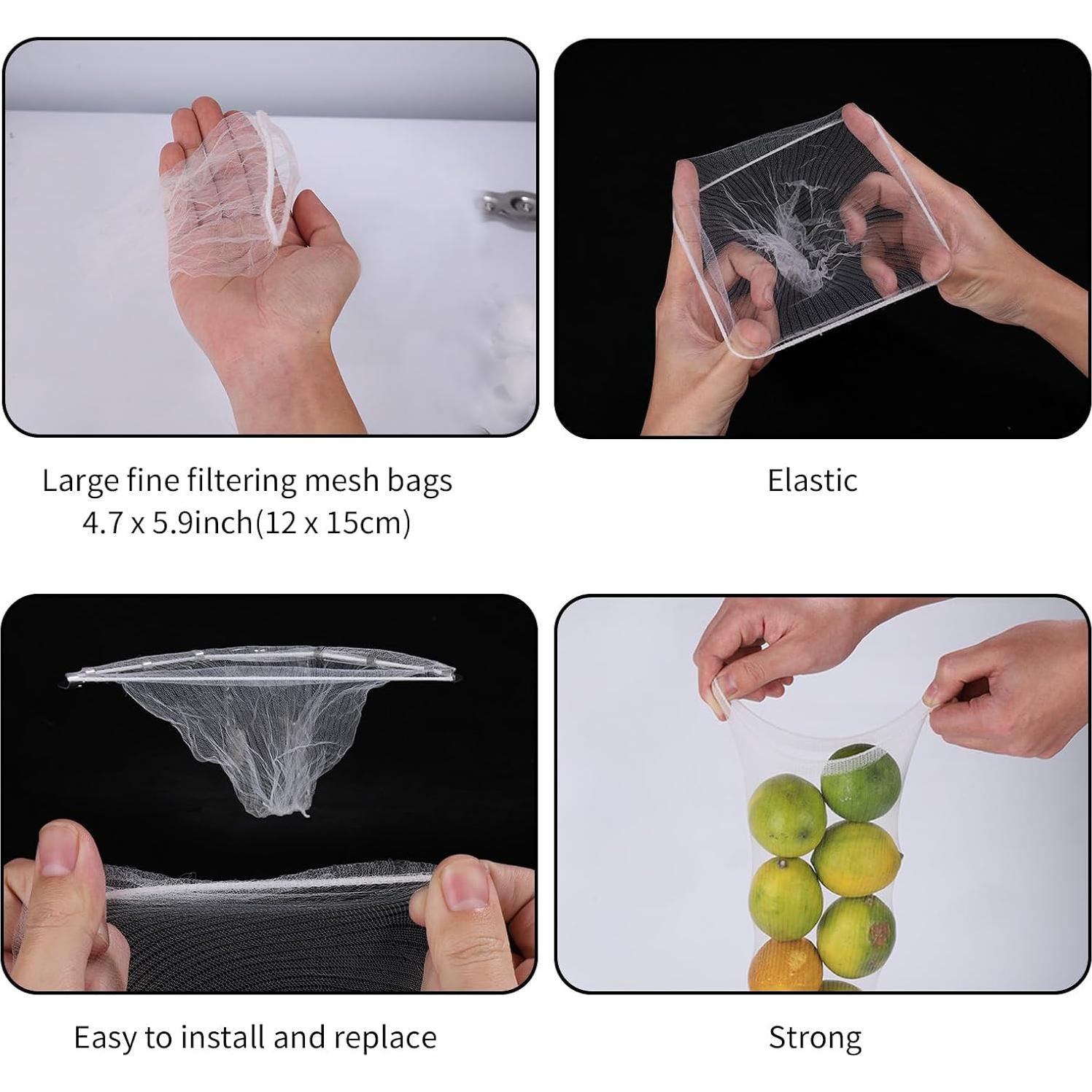 Colador de Fregadero de Cocina SzGnays con 206 Bolsas Desechables