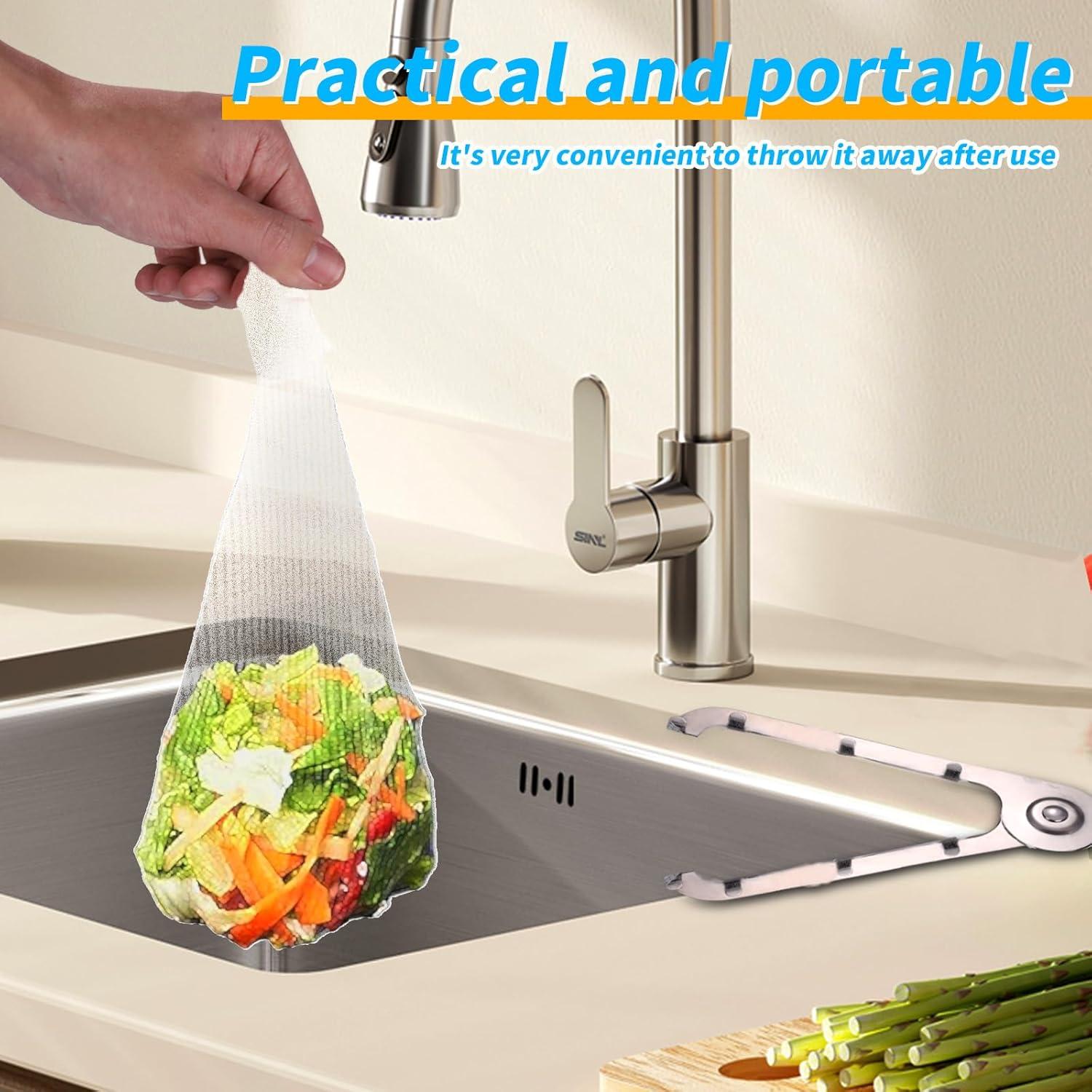 Colador de Fregadero de Cocina SzGnays con 206 Bolsas Desechables