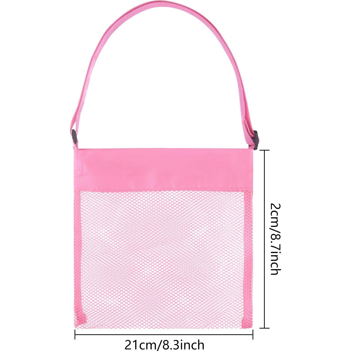 Bolsas de Playa de Malla TUPARKA 4 Pcs Ajustables 22x21cm