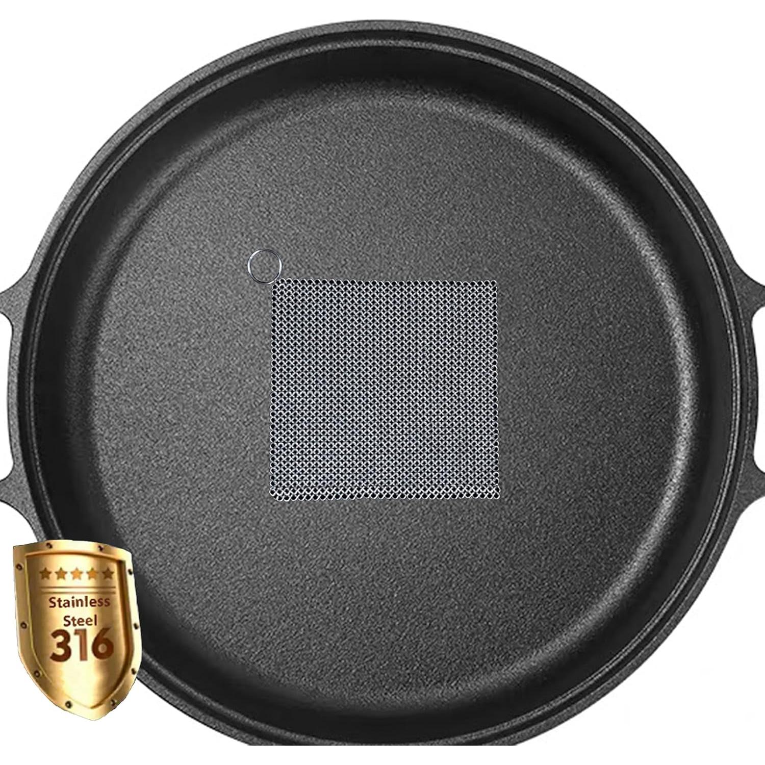 Esponja de Hierro Fundido ERGONOW 10.16cm Limpiador Sartén