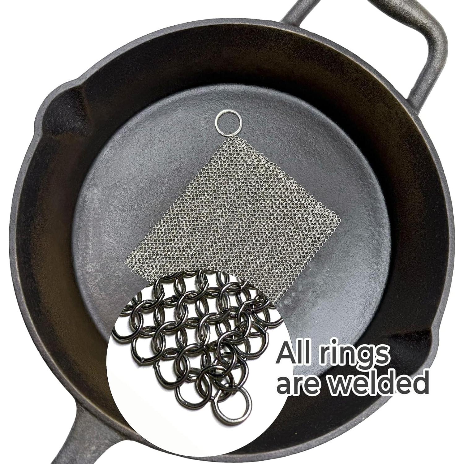 Esponja de Hierro Fundido ERGONOW 10.16cm Limpiador Sartén