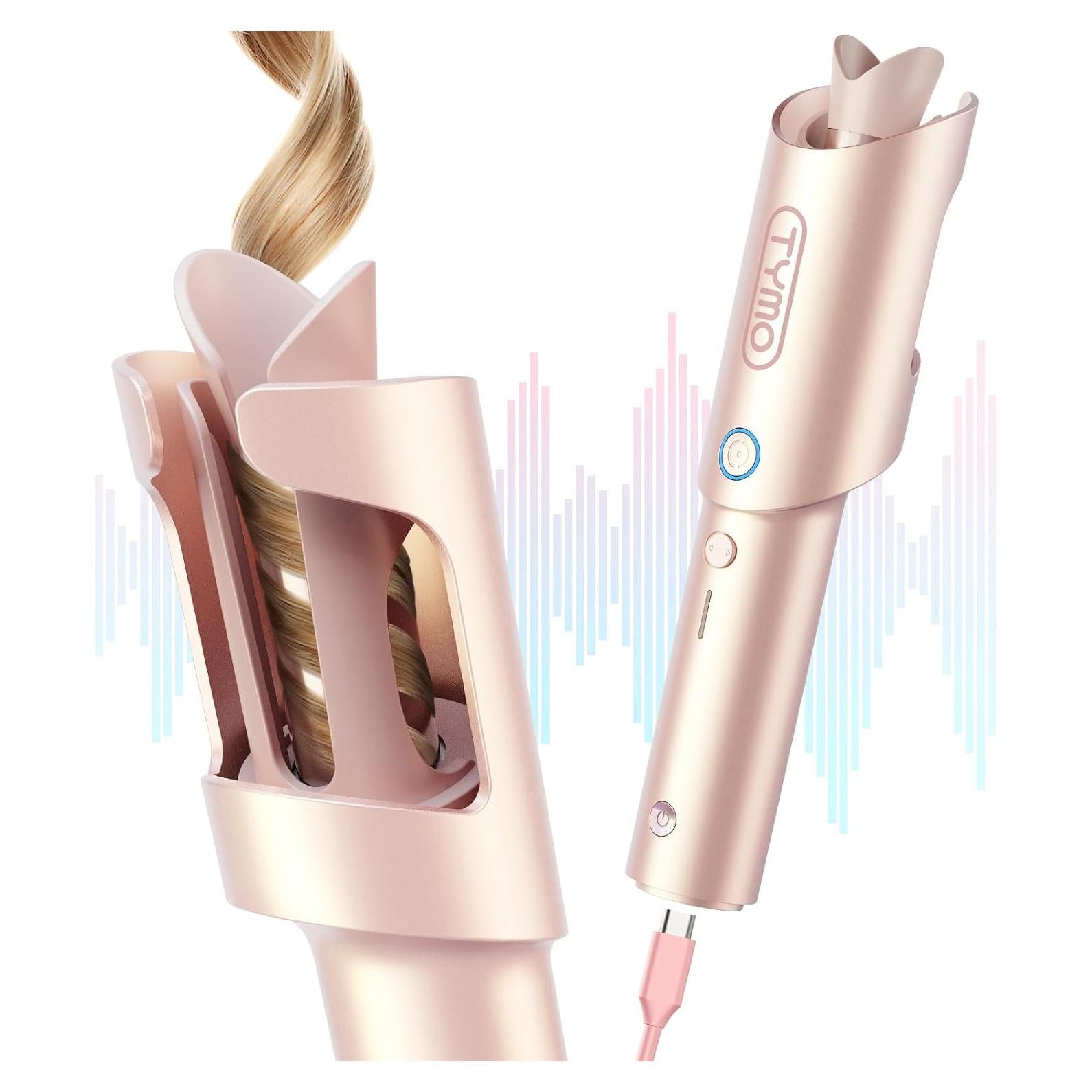 Plancha de Rizar Automática Inalámbrica TYMO CurlGo 1" Rosa