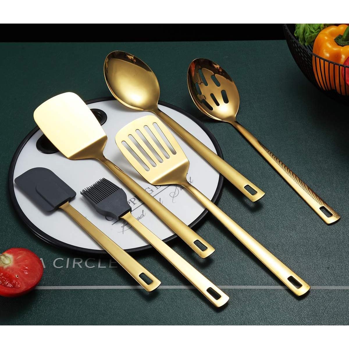 Set de Cucharas de Cocina Doradas 6 Piezas Berglander