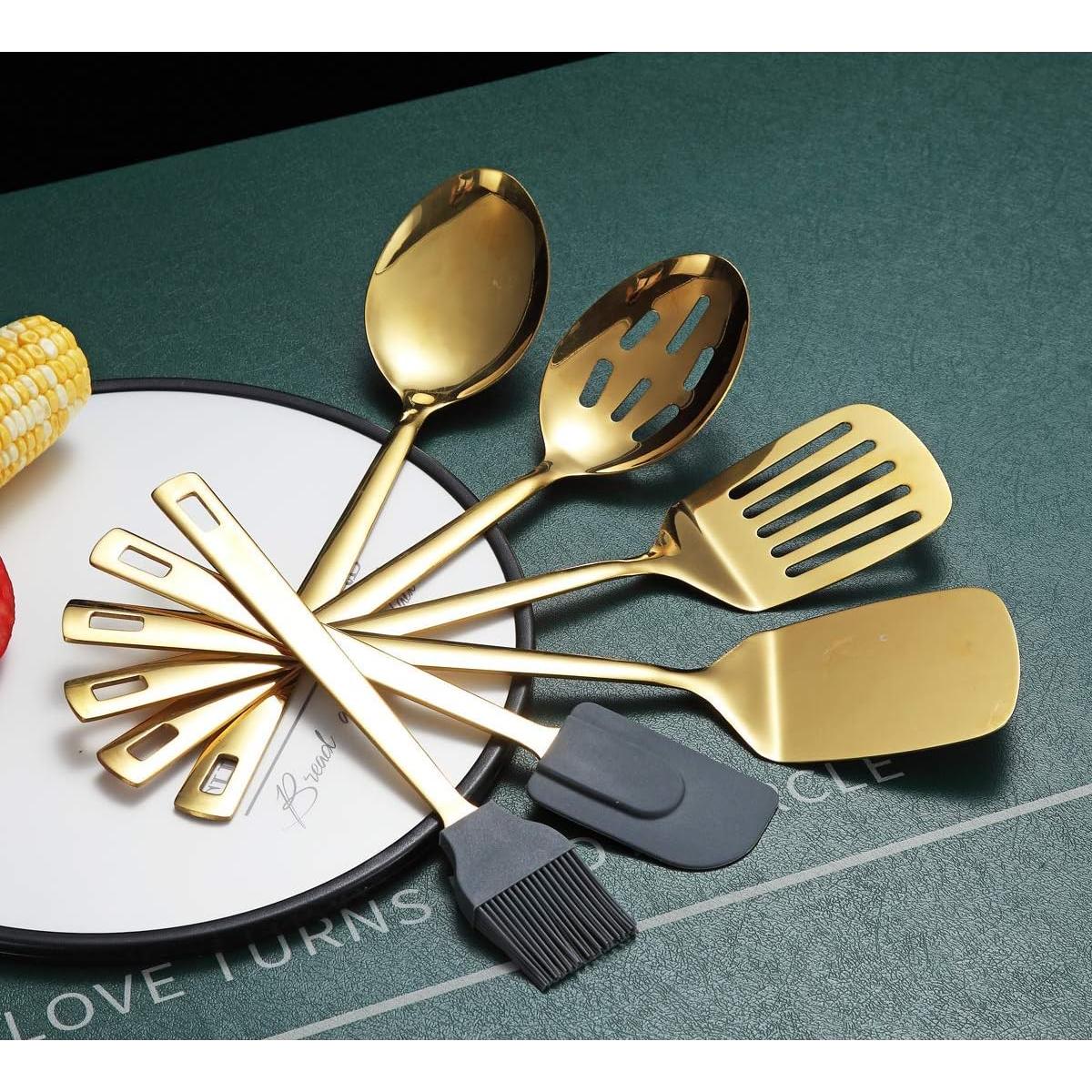 Set de Cucharas de Cocina Doradas 6 Piezas Berglander