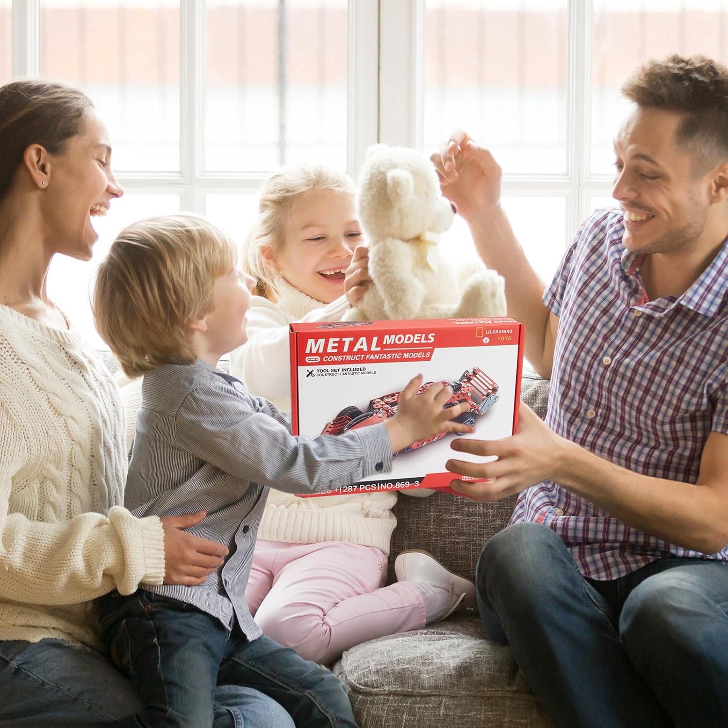 Kit de Construcción Coche Rojo LILCRUIBAO 287 Piezas STEM