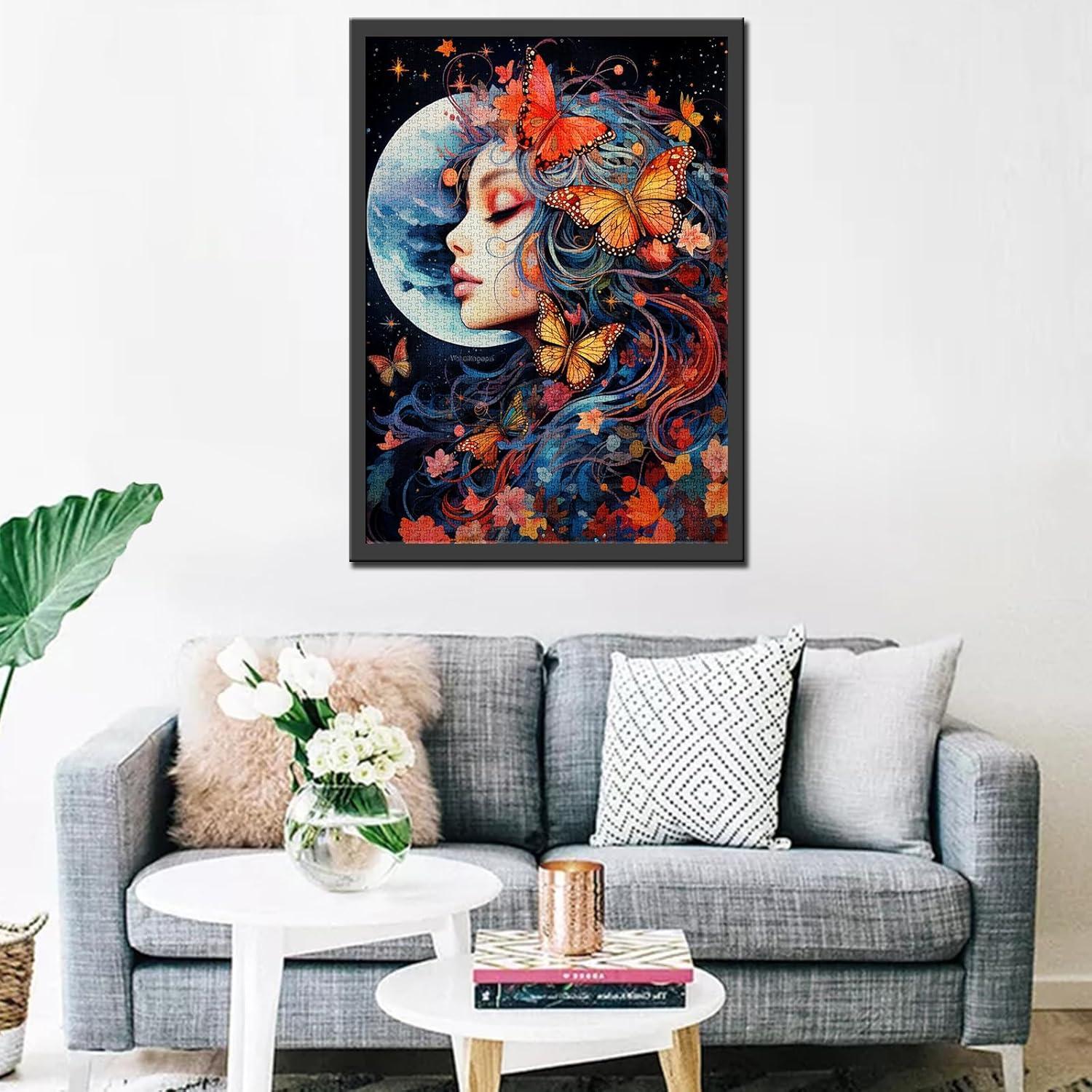 Rompecabezas 1000 Piezas Tucocoo Chica Mariposa 70x50cm