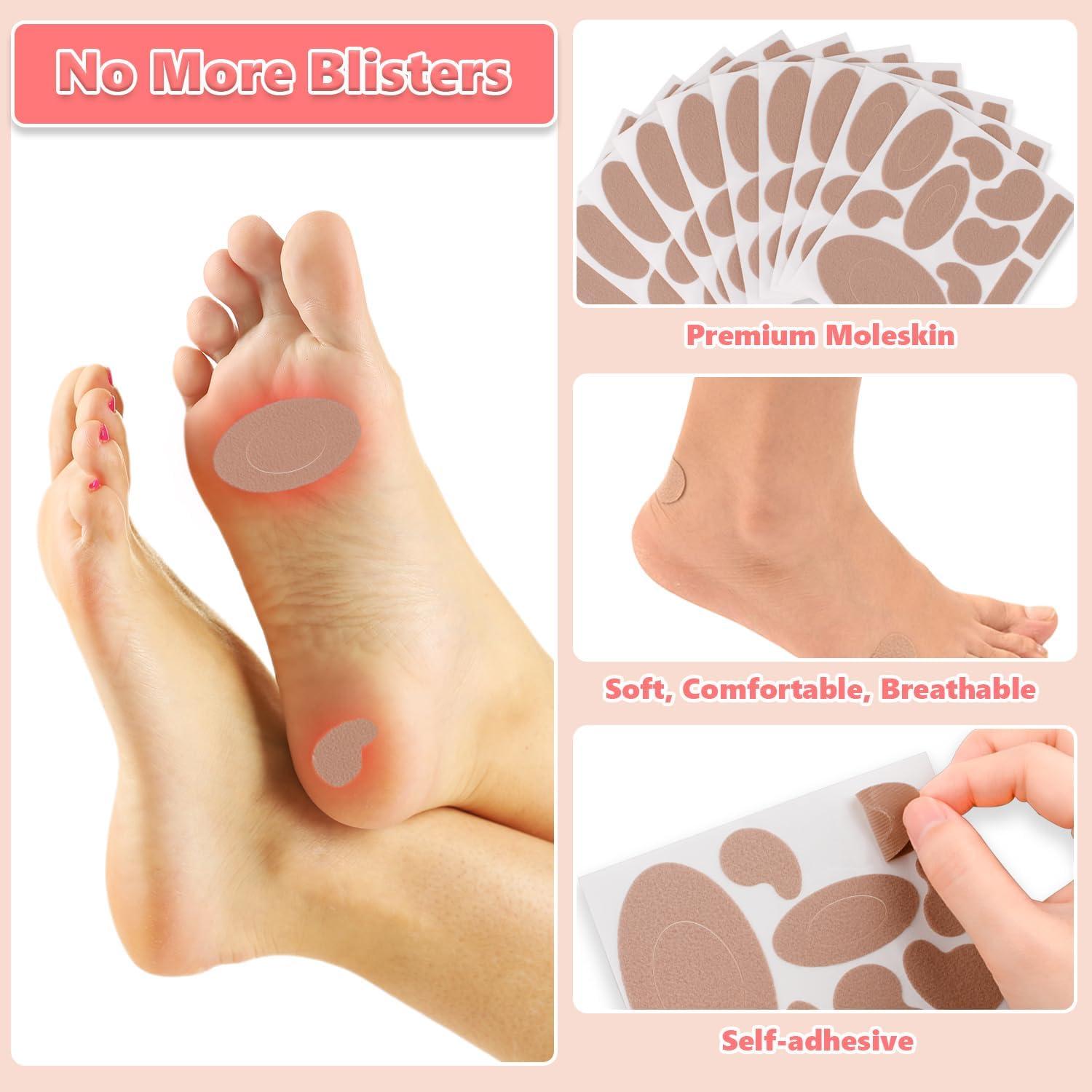 Moleskin para Ampollas Decproch - 12 Hojas (132 Piezas)