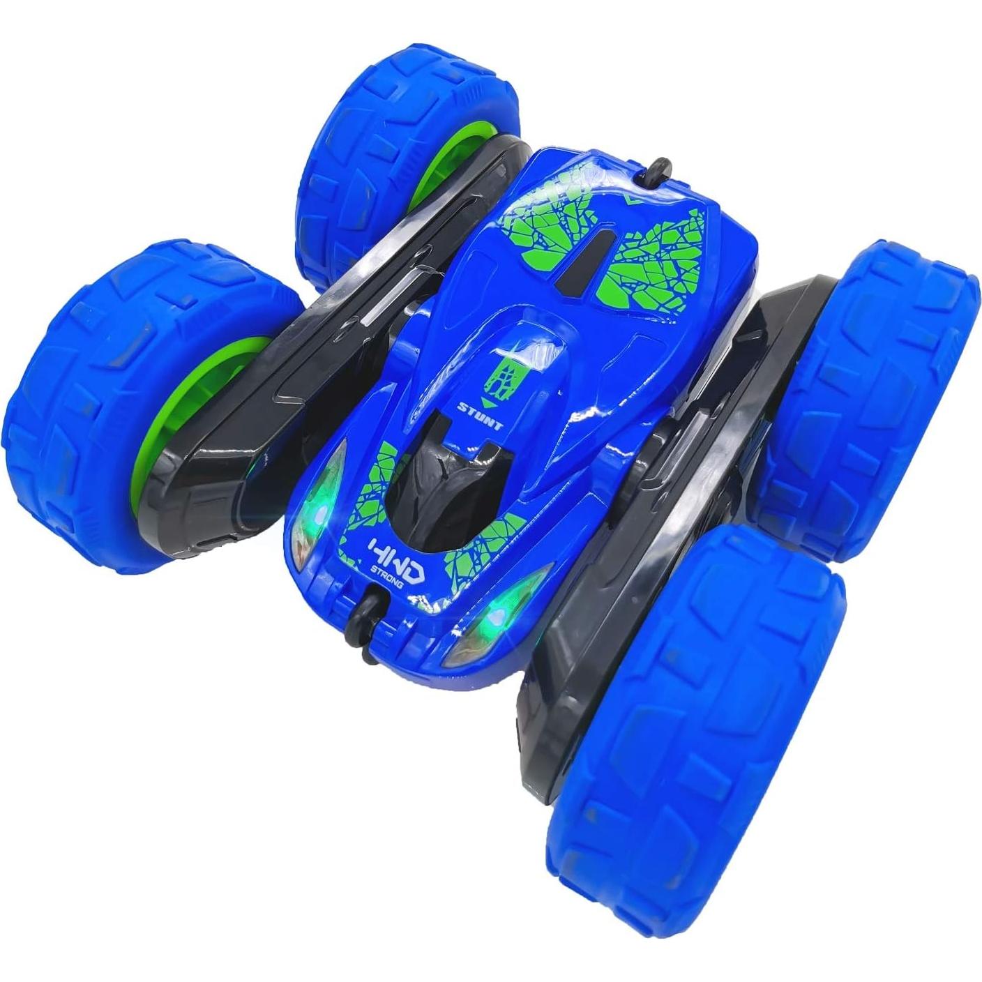 Coche RC Acrobacias Threeking Doble Lado Luces 15x16x7cm