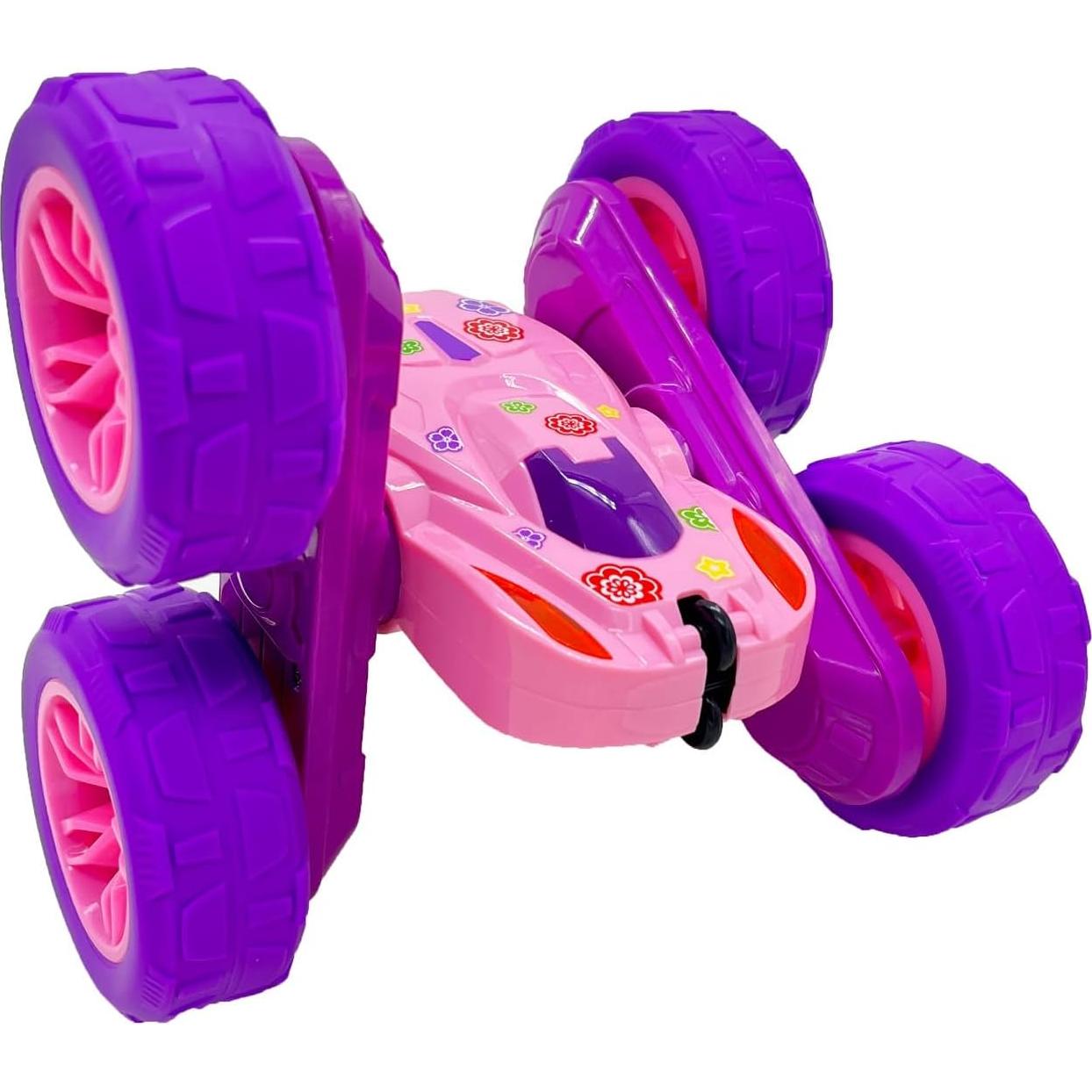 Coche Acrobacias RC Threeking Rosa Doble Cara 0.56 kg