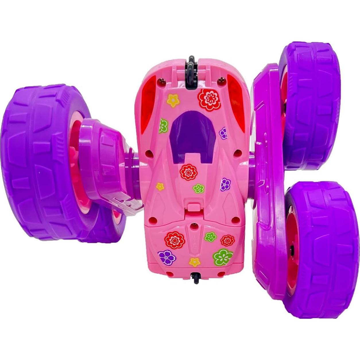 Coche Acrobacias RC Threeking Rosa Doble Cara 0.56 kg