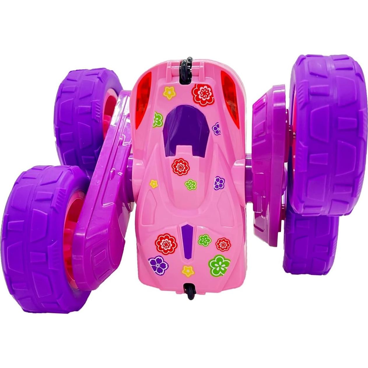 Coche Acrobacias RC Threeking Rosa Doble Cara 0.56 kg