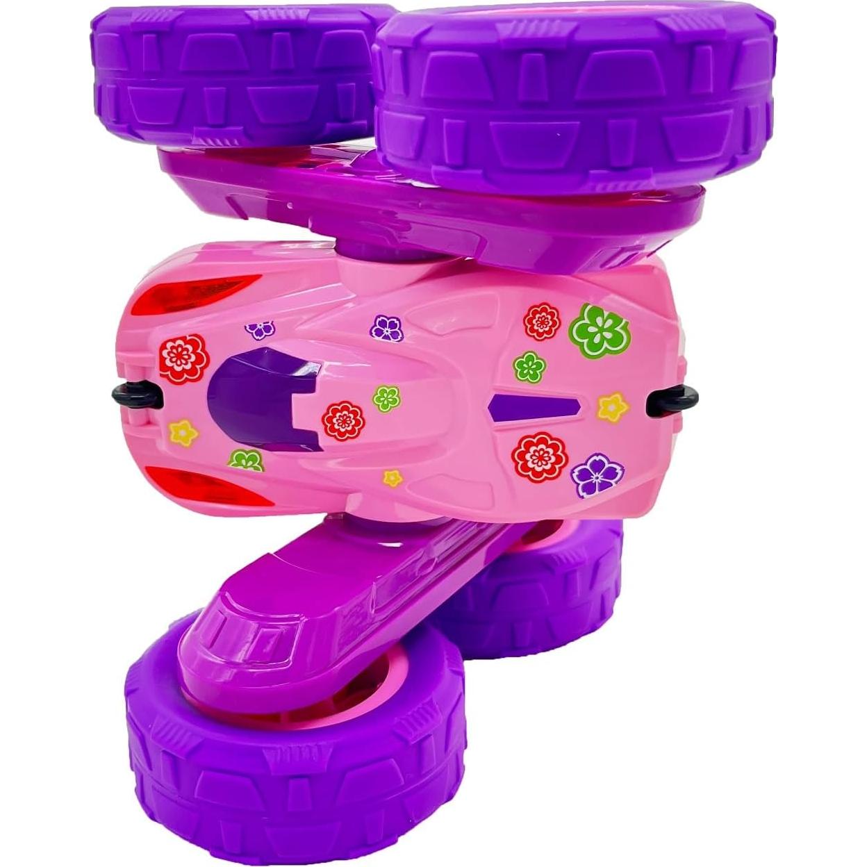 Coche Acrobacias RC Threeking Rosa Doble Cara 0.56 kg