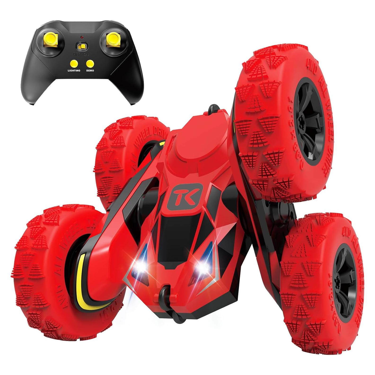 Coche RC Acrobático Threeking Rojo Doble Cara 0.35 kg