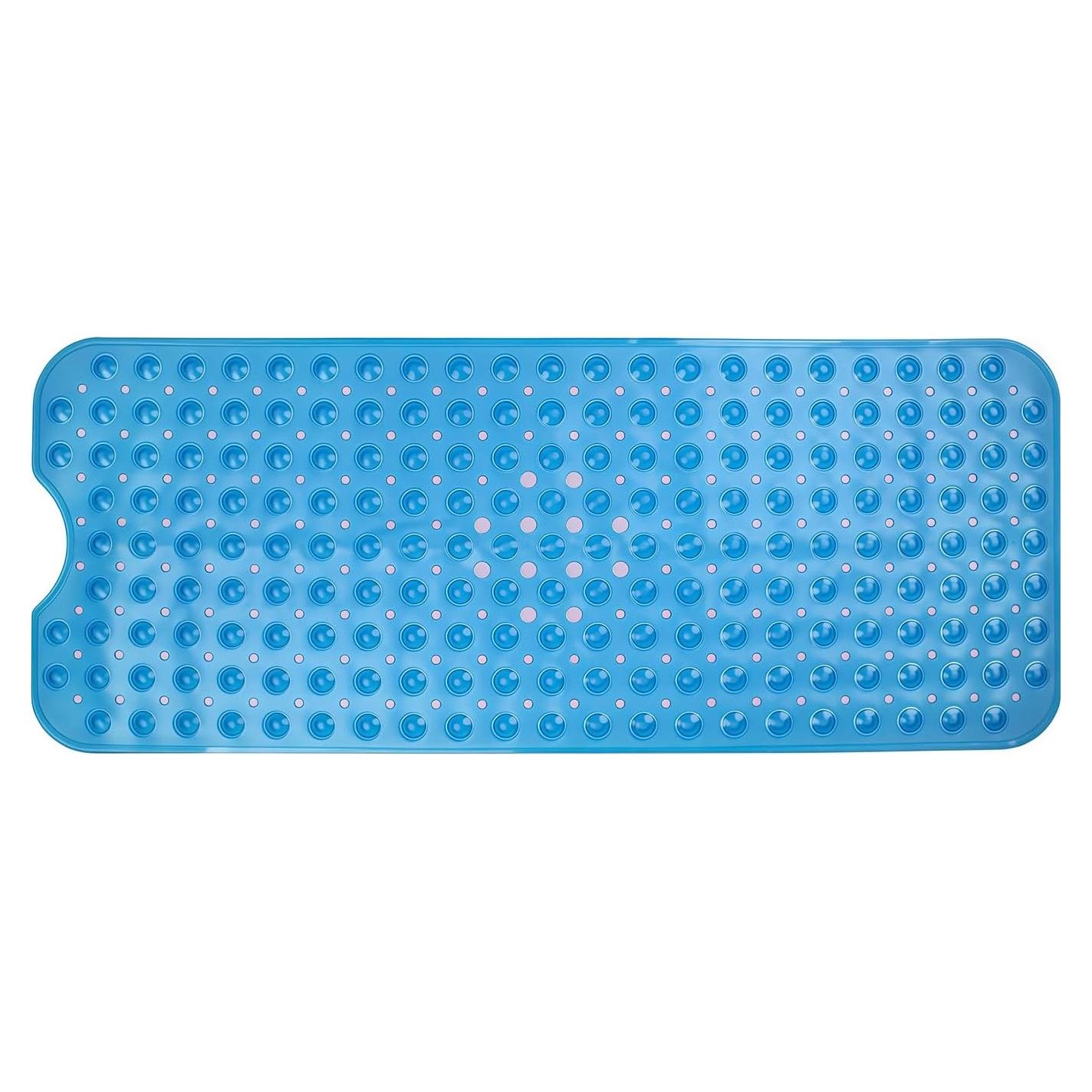 Alfombra de Ducha Antideslizante Tcbelosion 100.6x40 cm Azul