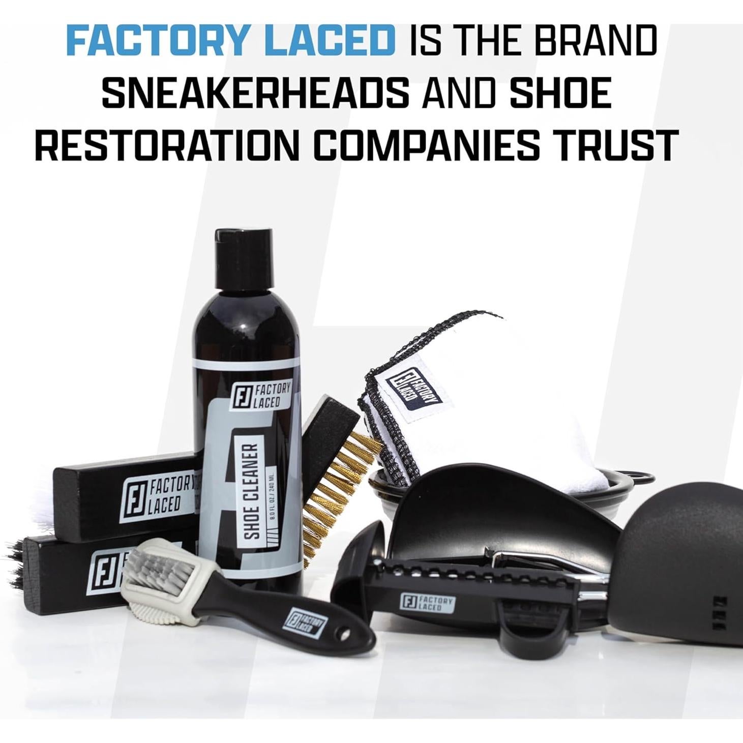 Kit de Limpieza de Zapatos Factory Laced - Completo 236ml