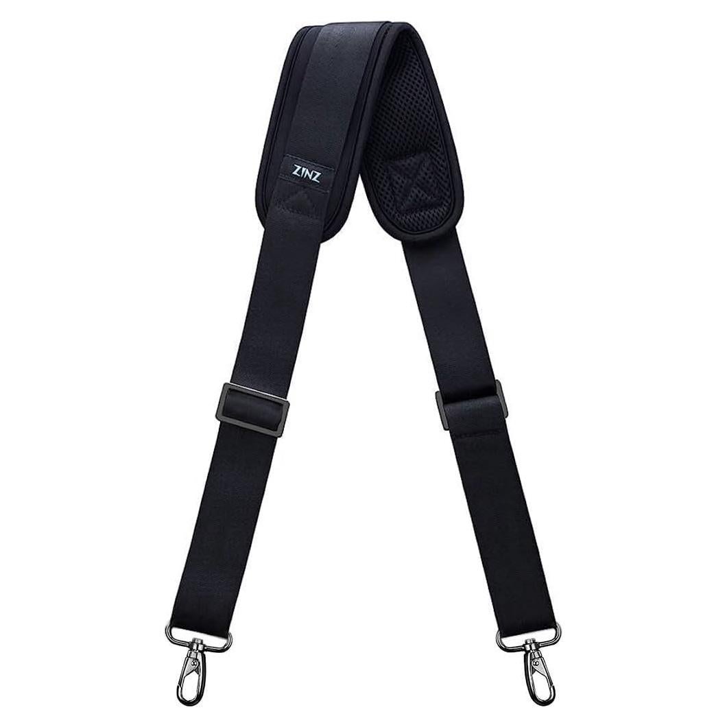 Correa de Hombro Ajustable ZINZ Negra 94-145 cm Acolchada