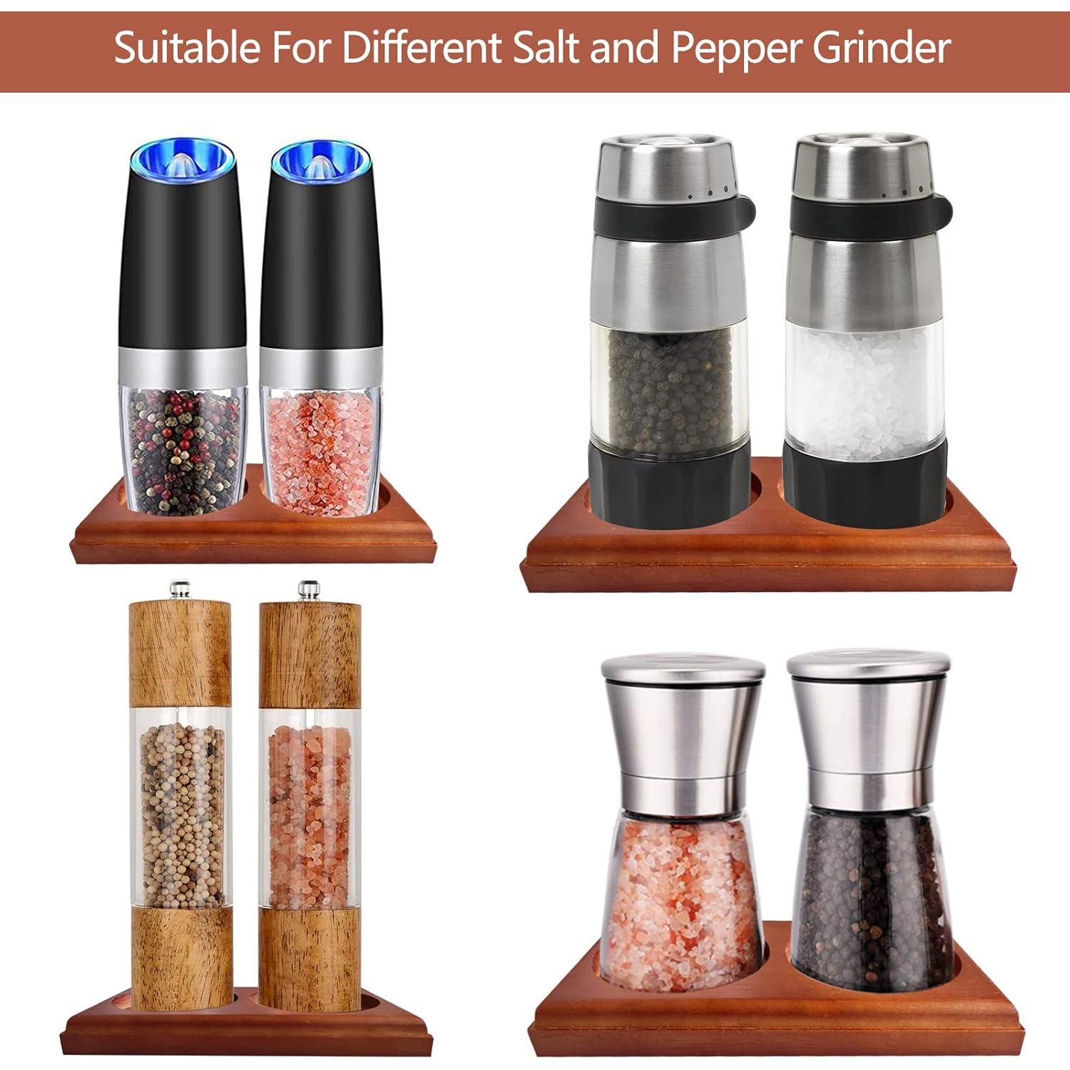 Bandeja de Madera de Roble Hion para Molinillos de Sal y Pimienta 7cm