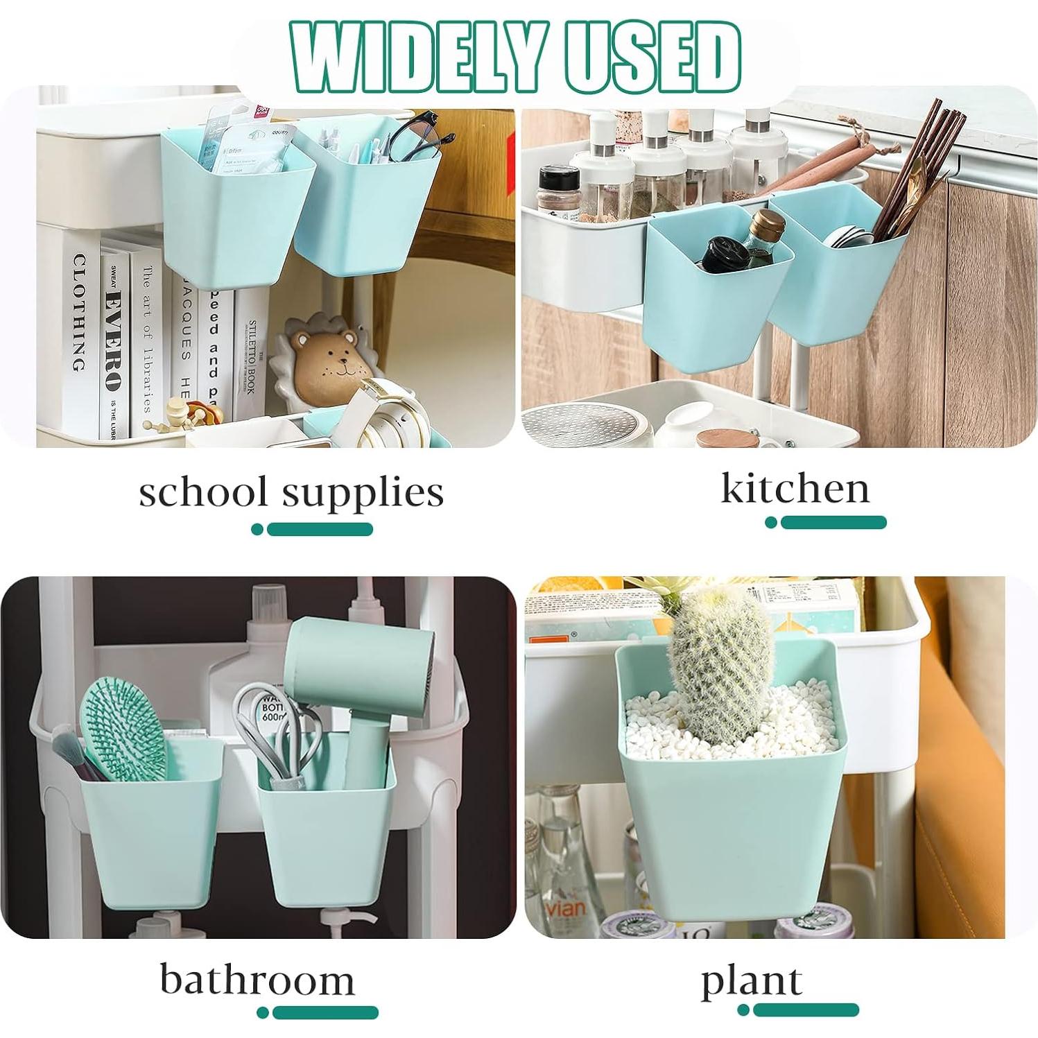 6 Soportes de Taza Colgantes FMOACEN Azul Cian Organizador