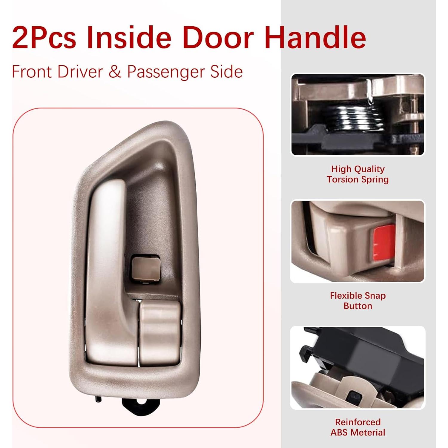 Manijas de Puerta Interior FAERSI Beige para Toyota Camry 1997-2001