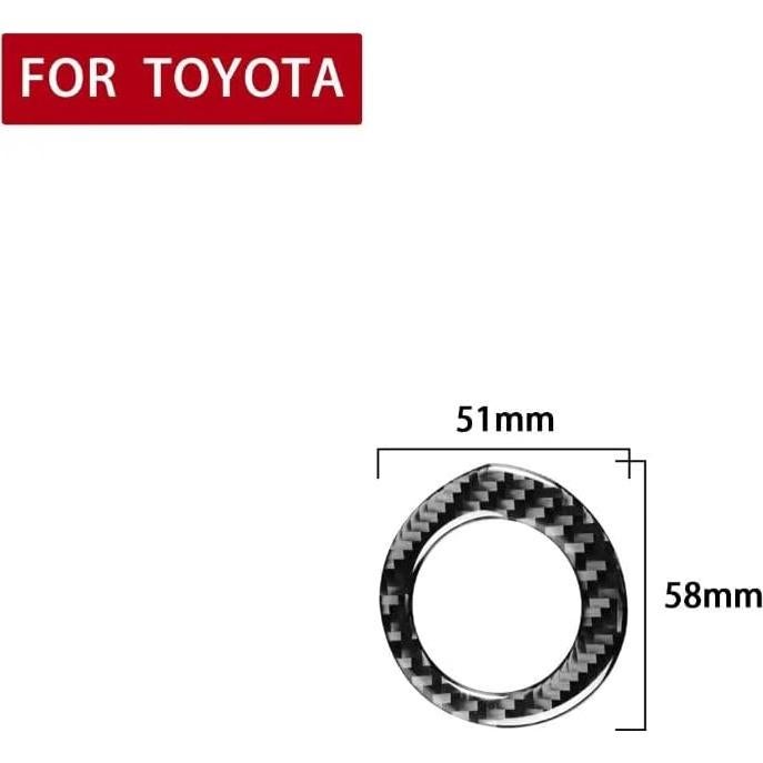 Cubierta de Encendido de Fibra de Carbono Burnmoto para Toyota Corolla 2014-2018 - Negro