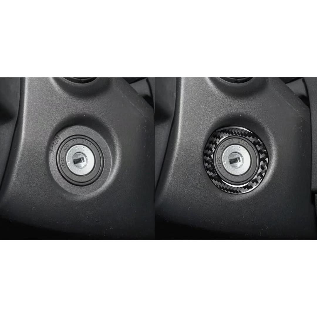 Cubierta de Encendido de Fibra de Carbono Burnmoto para Toyota Corolla 2014-2018 - Negro