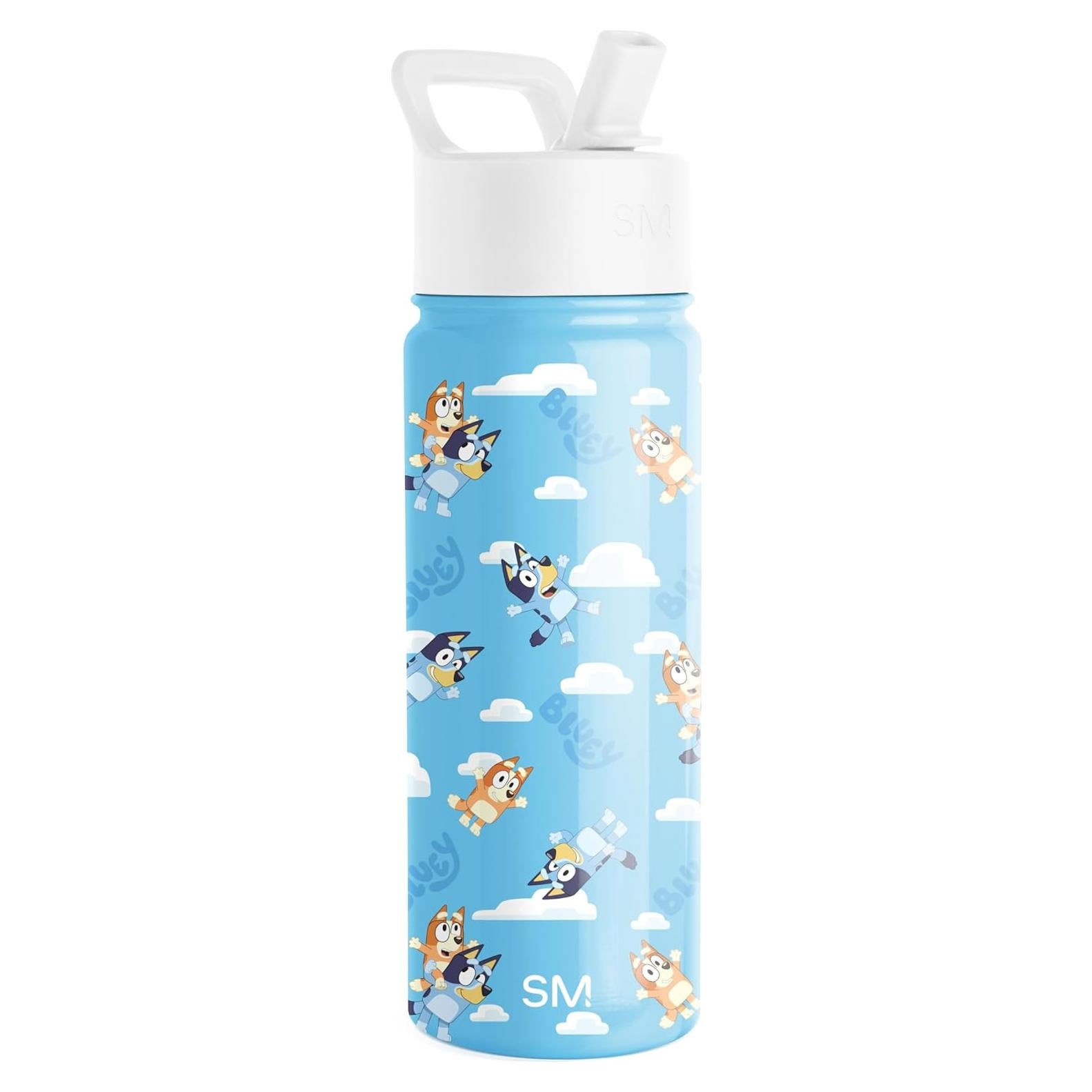 Botella de Agua Aislada Simple Modern 18oz para Niños Bluey