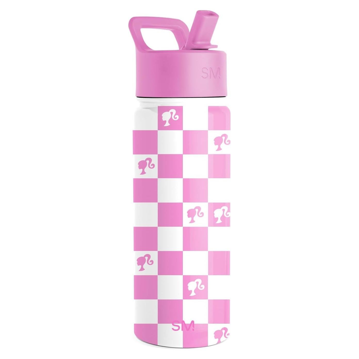 Botella de Agua Aislada Simple Modern Barbie 532ml con Popote