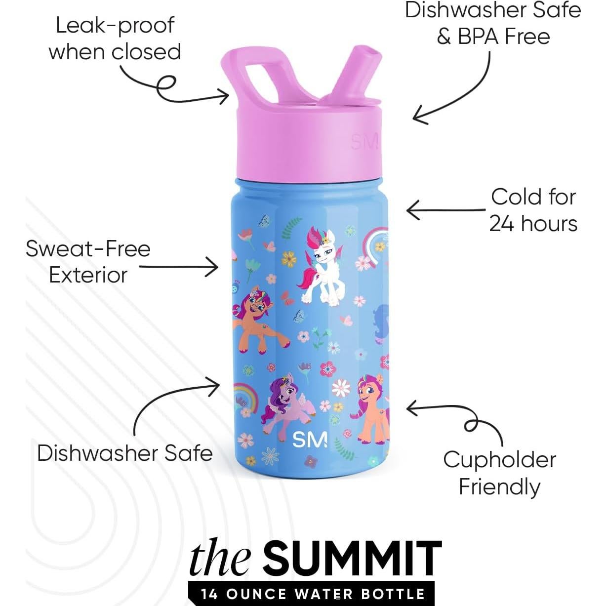 Botella de Agua Aislada Simple Modern 414ml My Little Pony