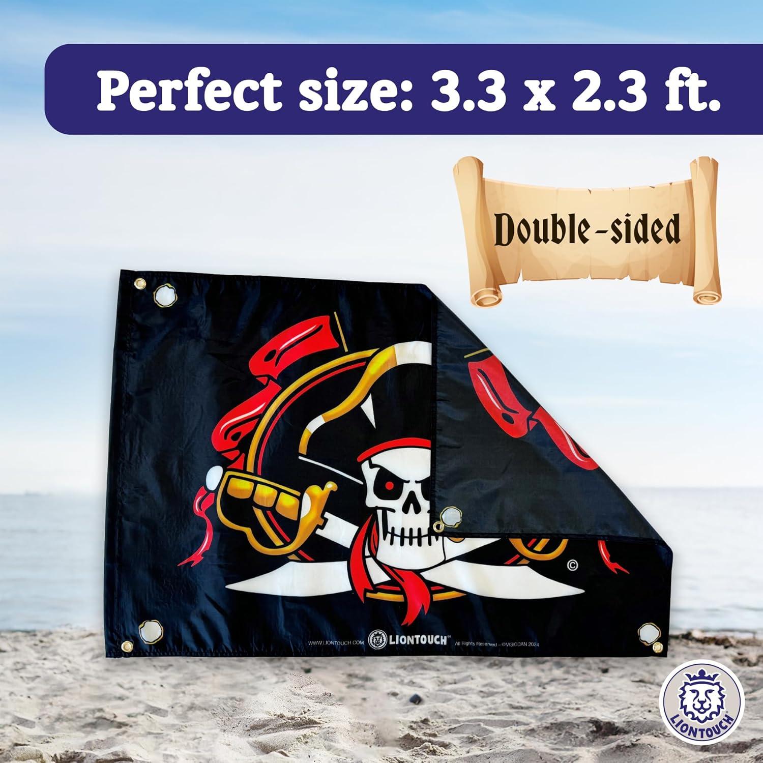 Bandera Pirata Liontouch Capitán Cross 1.0 x 0.7 m Accesorio