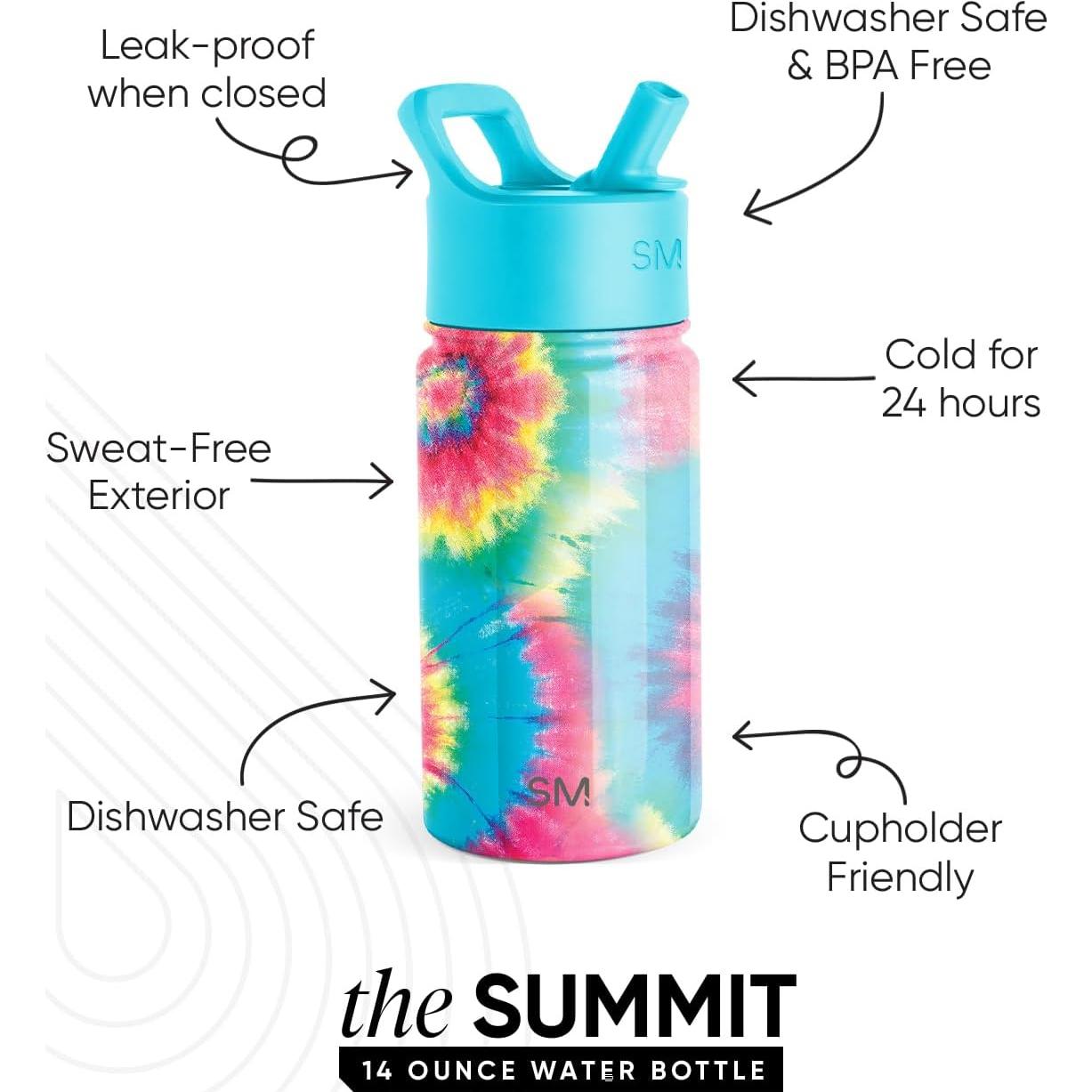 Botella de Agua Aislada Simple Modern 396ml para Niños