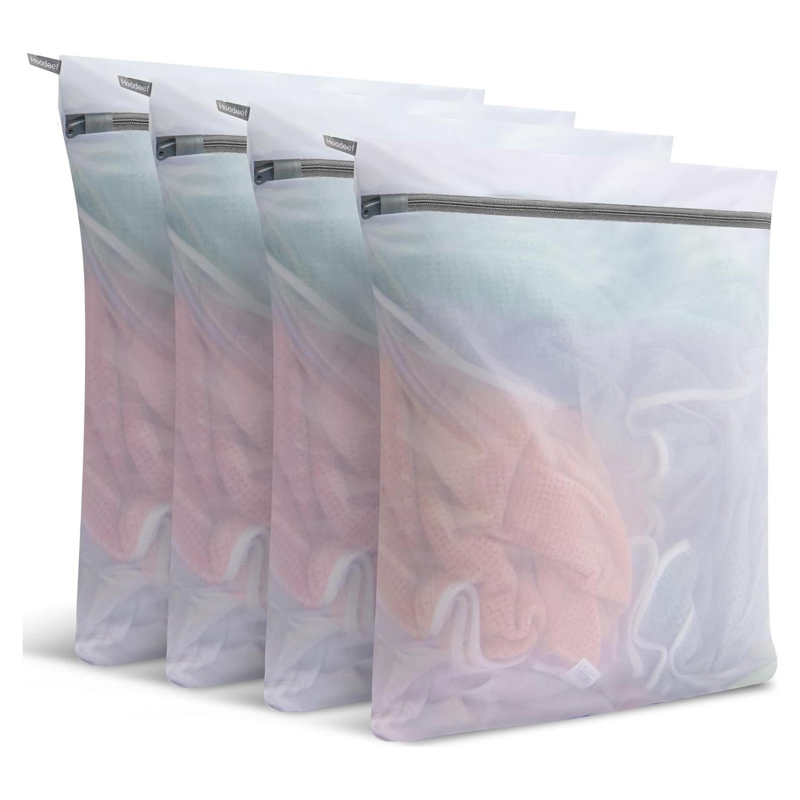 Bolsas de Lavandería de Malla Hoodeet 4 Piezas 40x50 cm