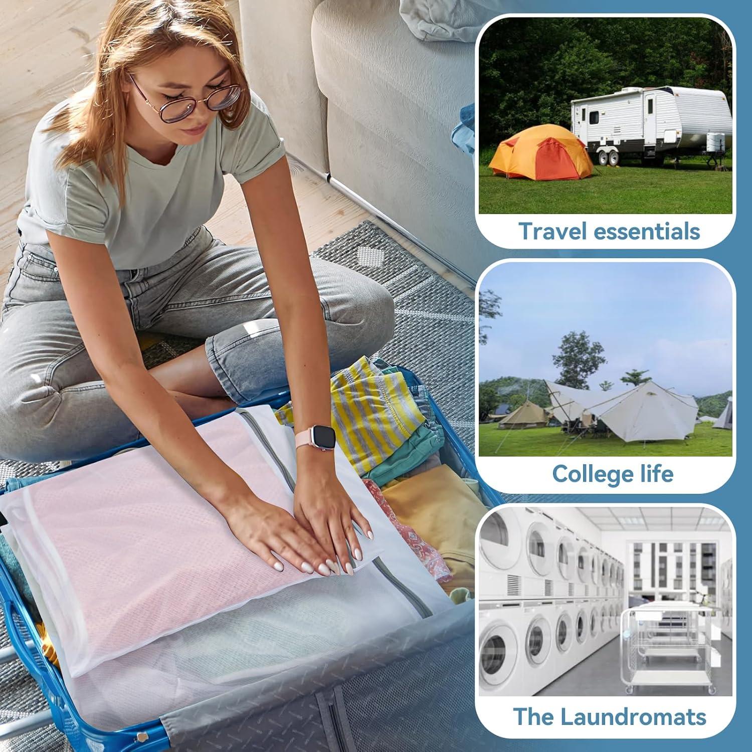 Bolsas de Lavandería de Malla Hoodeet 4 Piezas 40x50 cm