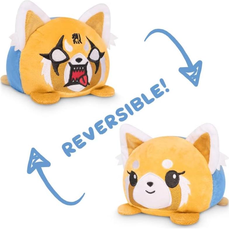 Peluche Reversible TeeTurtle Aggretsuko 10.2 cm Suave