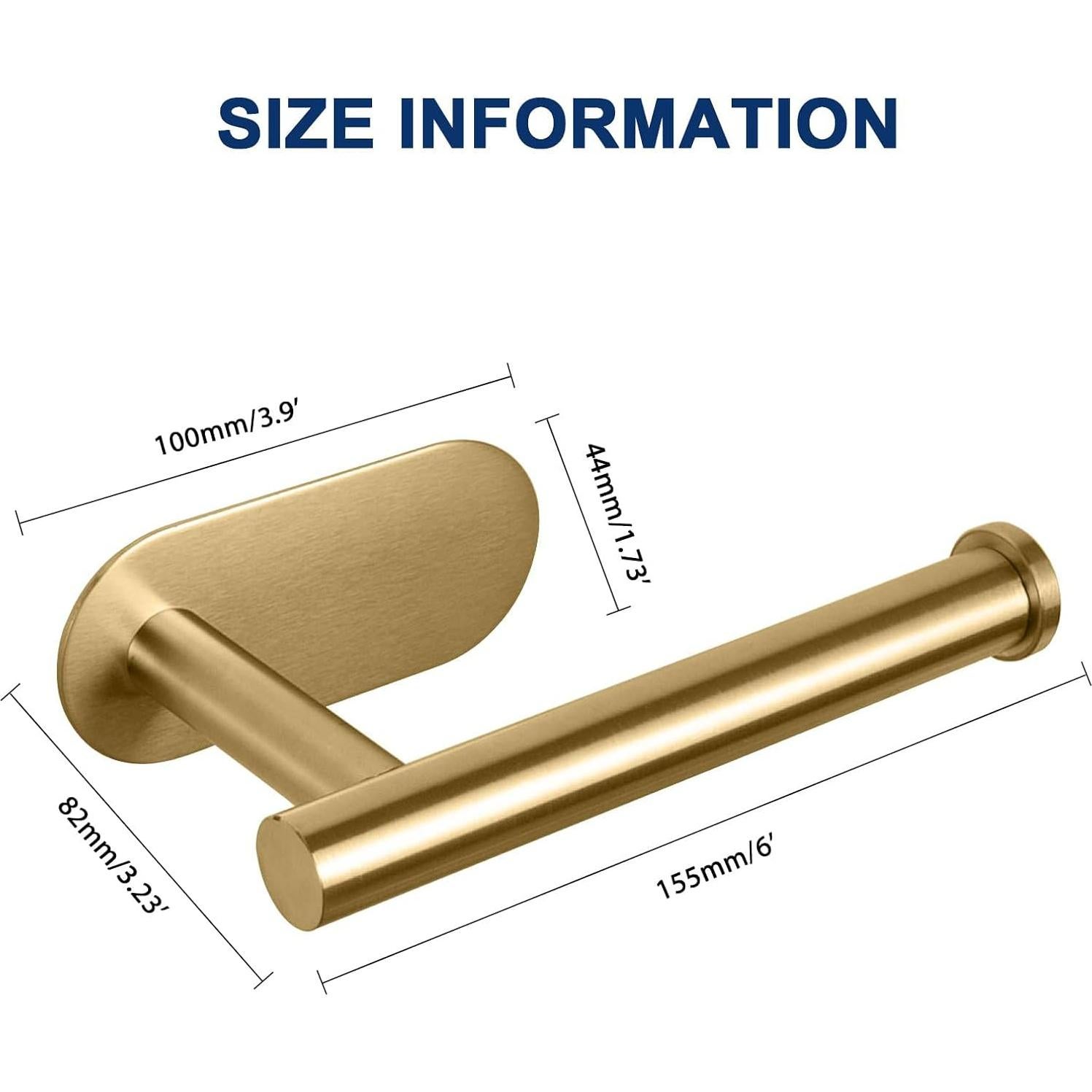 Soporte de Papel Higiénico NearMoon Autoadhesivo Acero Inoxidable