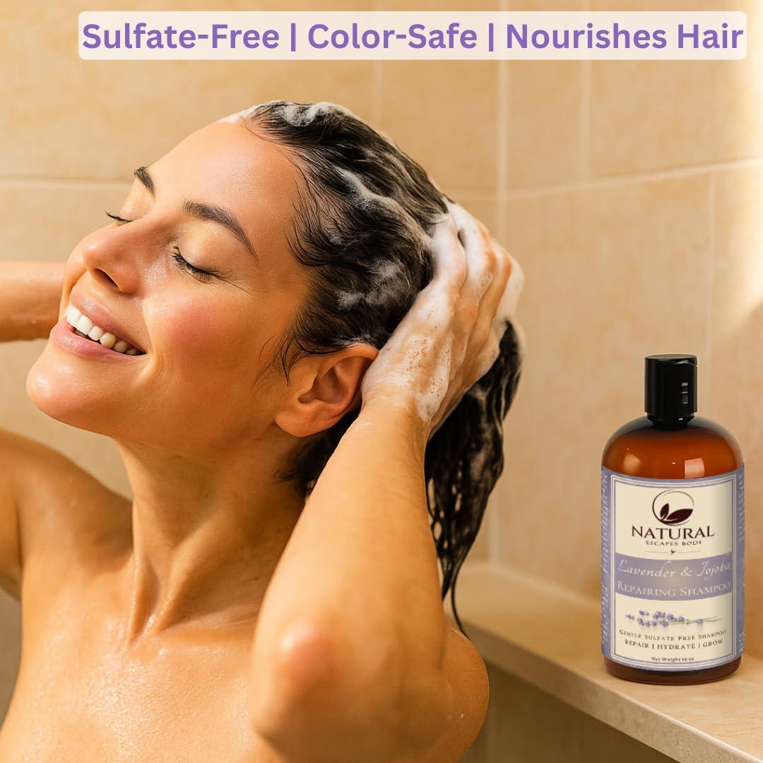 Champú Natural Escapes Lavanda y Jojoba 473ml Vegano