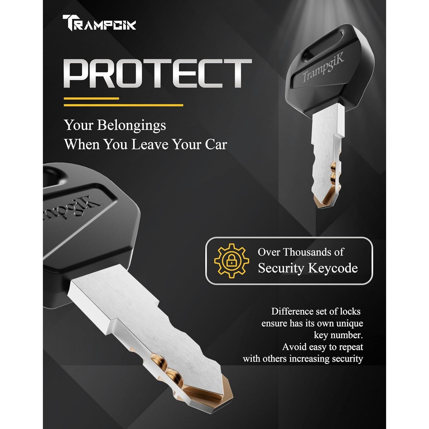 Cerradura de puerta camper TrampgiK de plástico 9.27x7.49cm