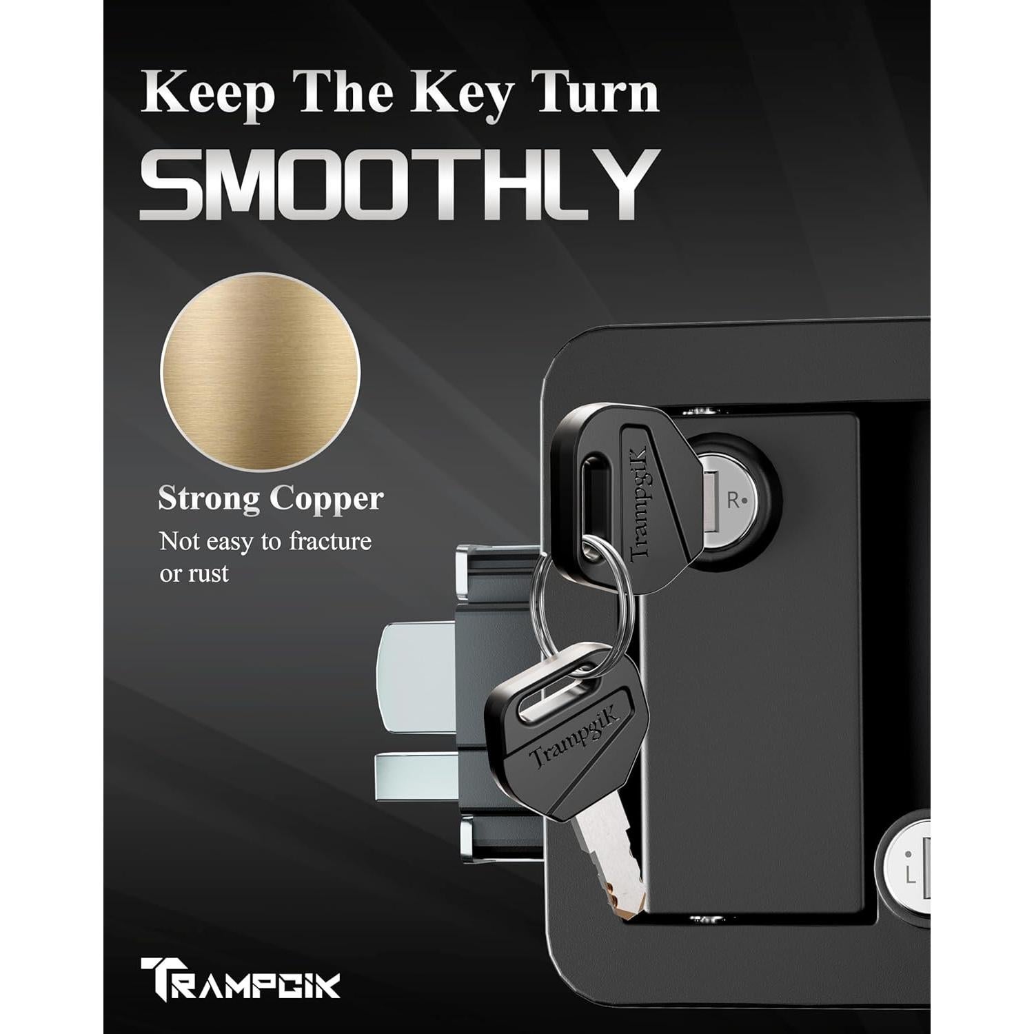 Cerradura de puerta camper TrampgiK de plástico 9.27x7.49cm