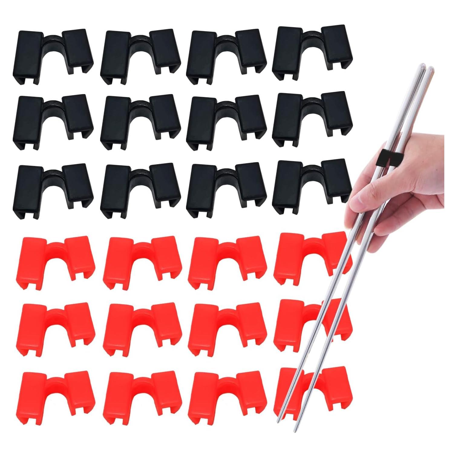 Ayudantes de Palillos Reutilizables LYART 24 Piezas para Niños y Adultos