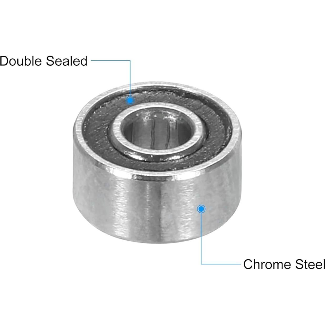 Rodamientos de Bolas Doble Sellados uxcell 2x5x2.5mm P6