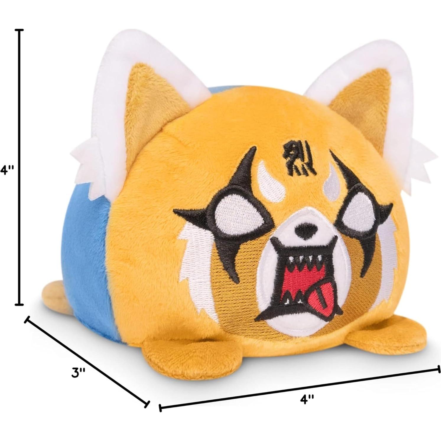 Peluche Reversible TeeTurtle Aggretsuko 10 cm Suave