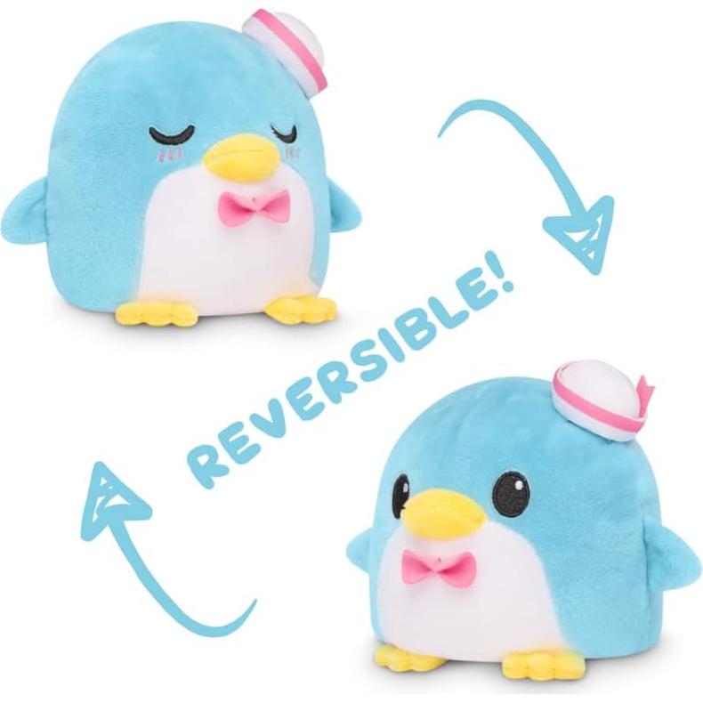 Peluche Reversible TeeTurtle Tuxedo Sam 10 cm Suave
