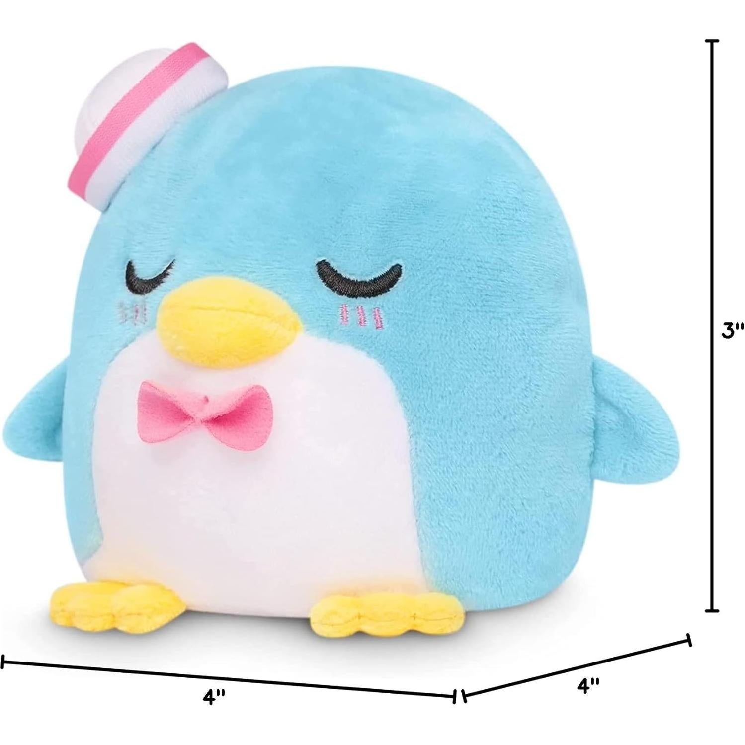 Peluche Reversible TeeTurtle Tuxedo Sam 10 cm Suave