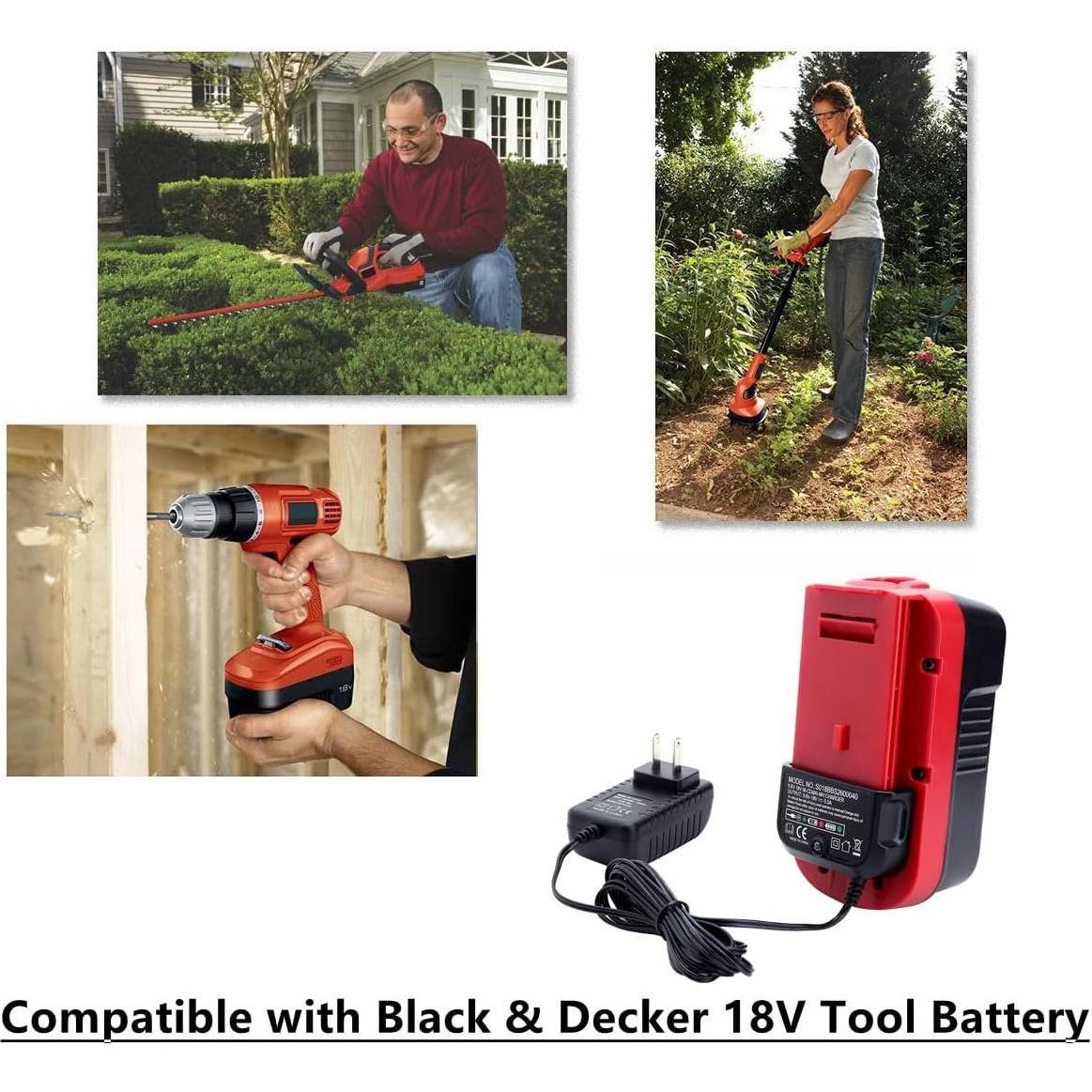 Cargador de Batería Multi Volt Biswaye 9.6V-18V Black & Decker