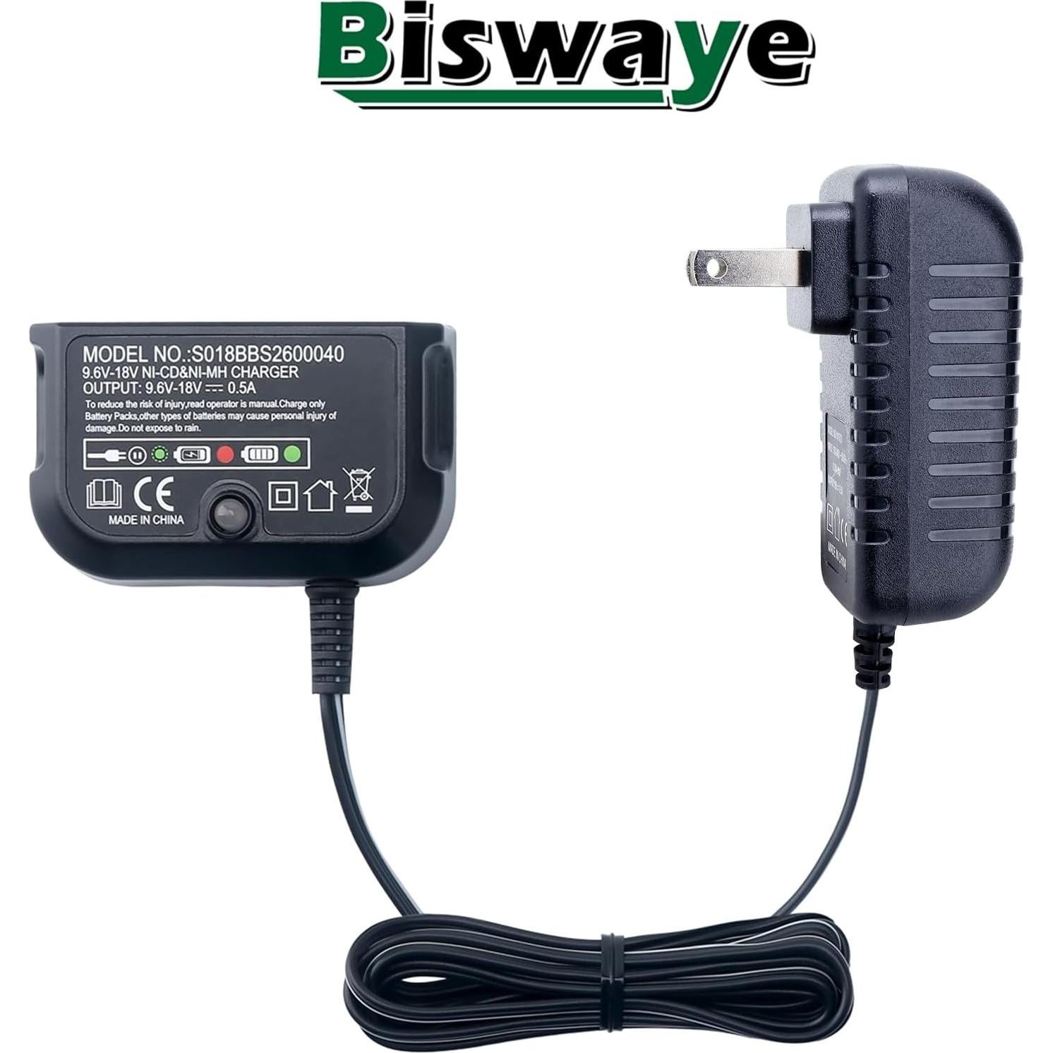 Cargador de Batería Multi Volt Biswaye 9.6V-18V Black & Decker