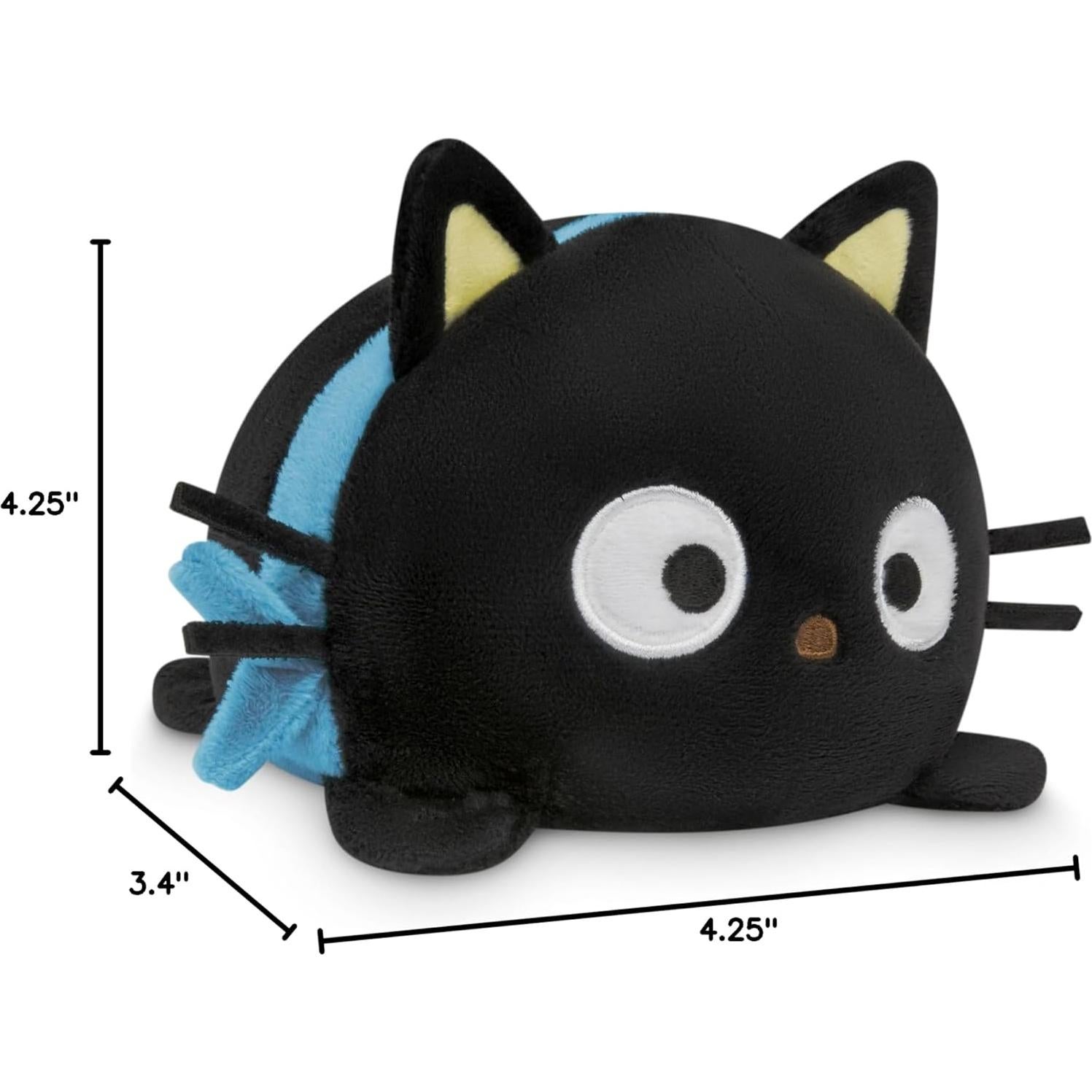 The Officially Licensed Original Sanrio Reversible Plushie - Chococat Plushie - Cute Sensory Fidget Stuffed Animals That Show Your Mood