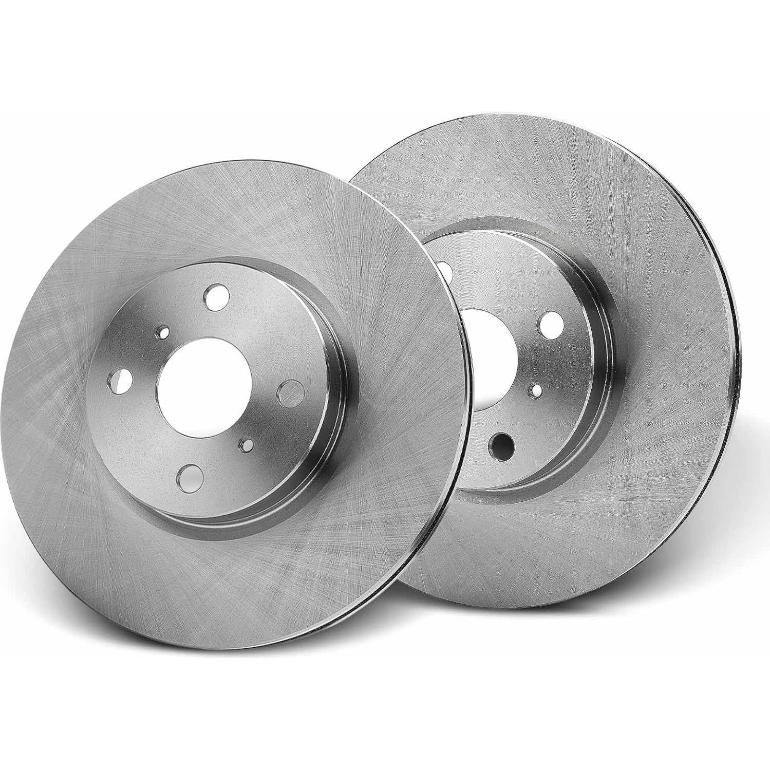 A-Premium 10.83 inch (275mm) Front Vented Disc Brake Rotors Compatible with Select Toyota models - Yaris 2012-2018, 2-PC Set