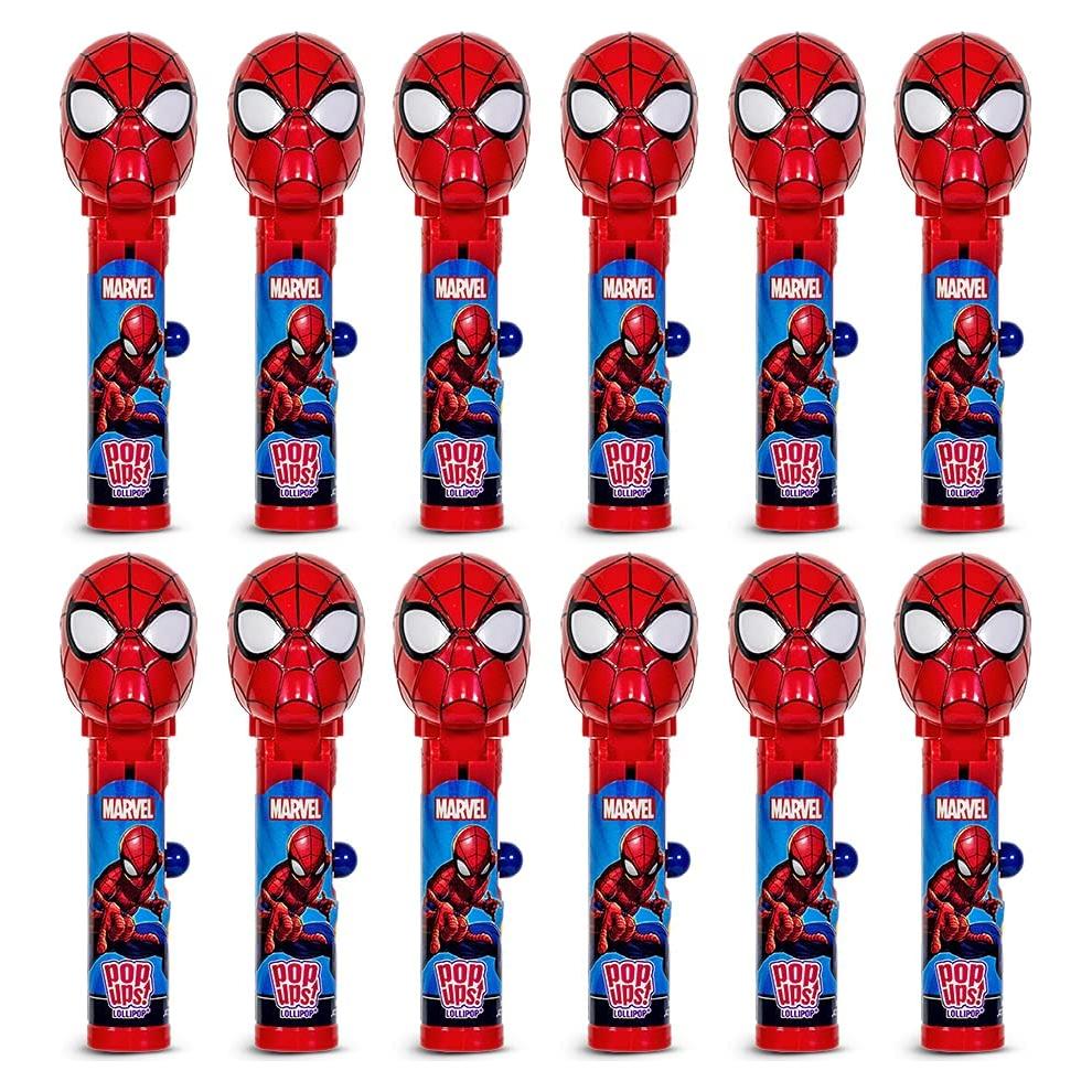 Soportes Lollipop Pop Ups! Spiderman - 12 Dulces Individuales